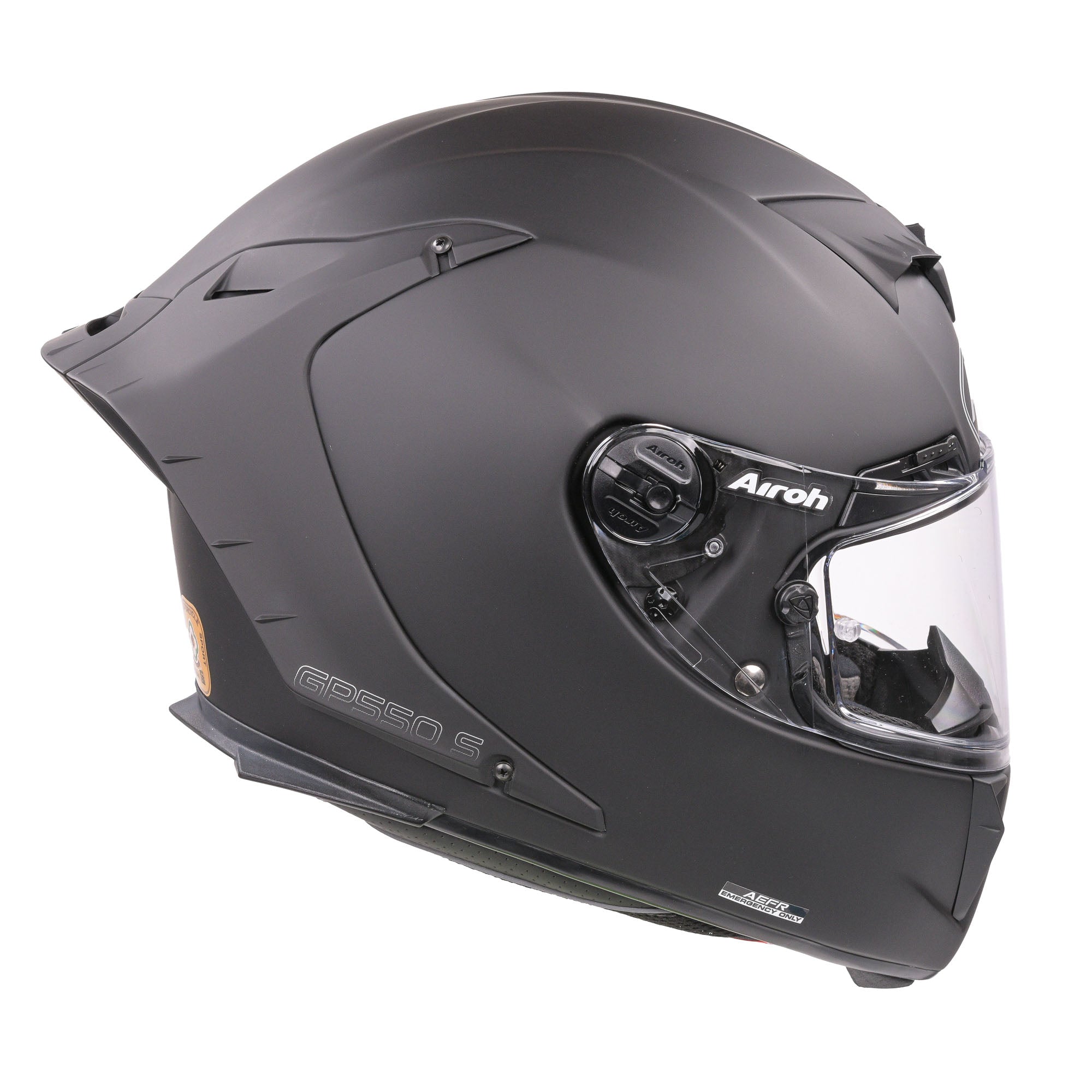 Airoh GP550S Full Face Helmet Matt Black - FREE UK Shipping, FREE 365 Day Returns | Moto Central