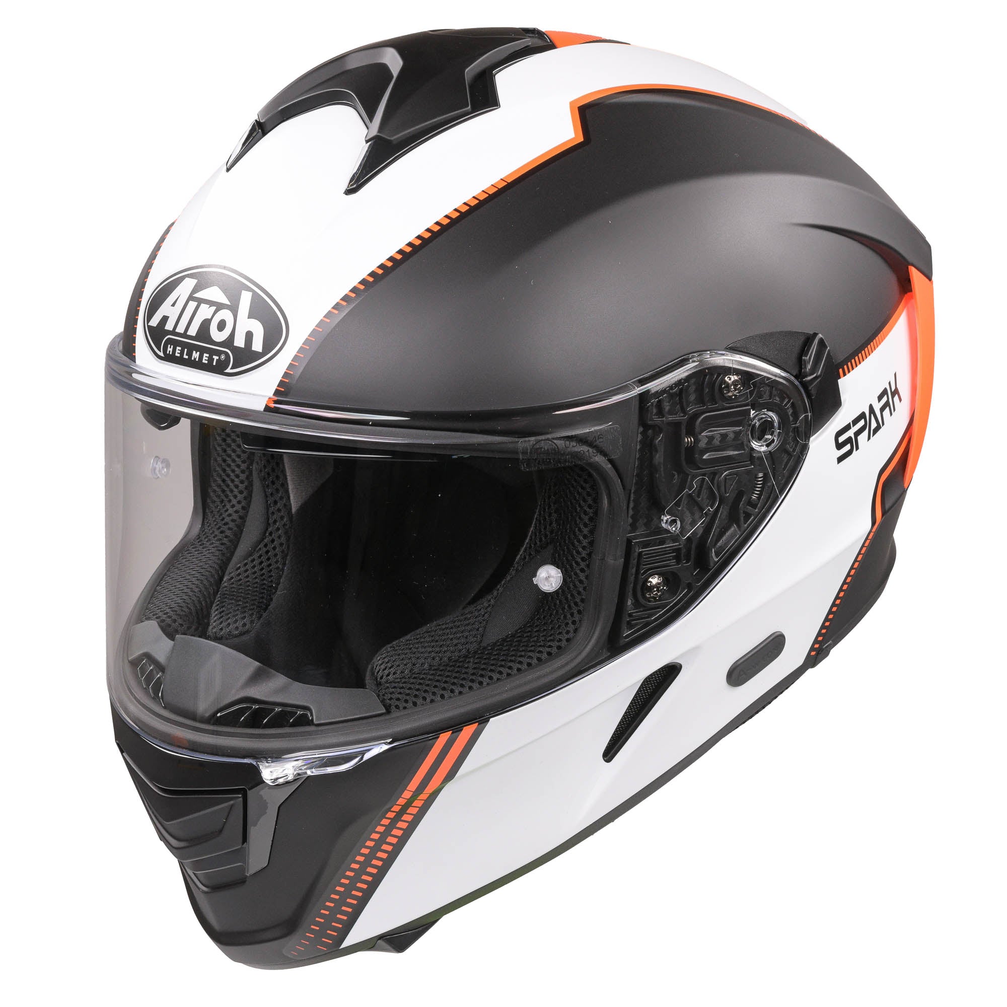 Airoh Spark Flow Full Face Helmet Matt Orange - FREE UK Shipping, FREE 365 Day Returns | Moto Central