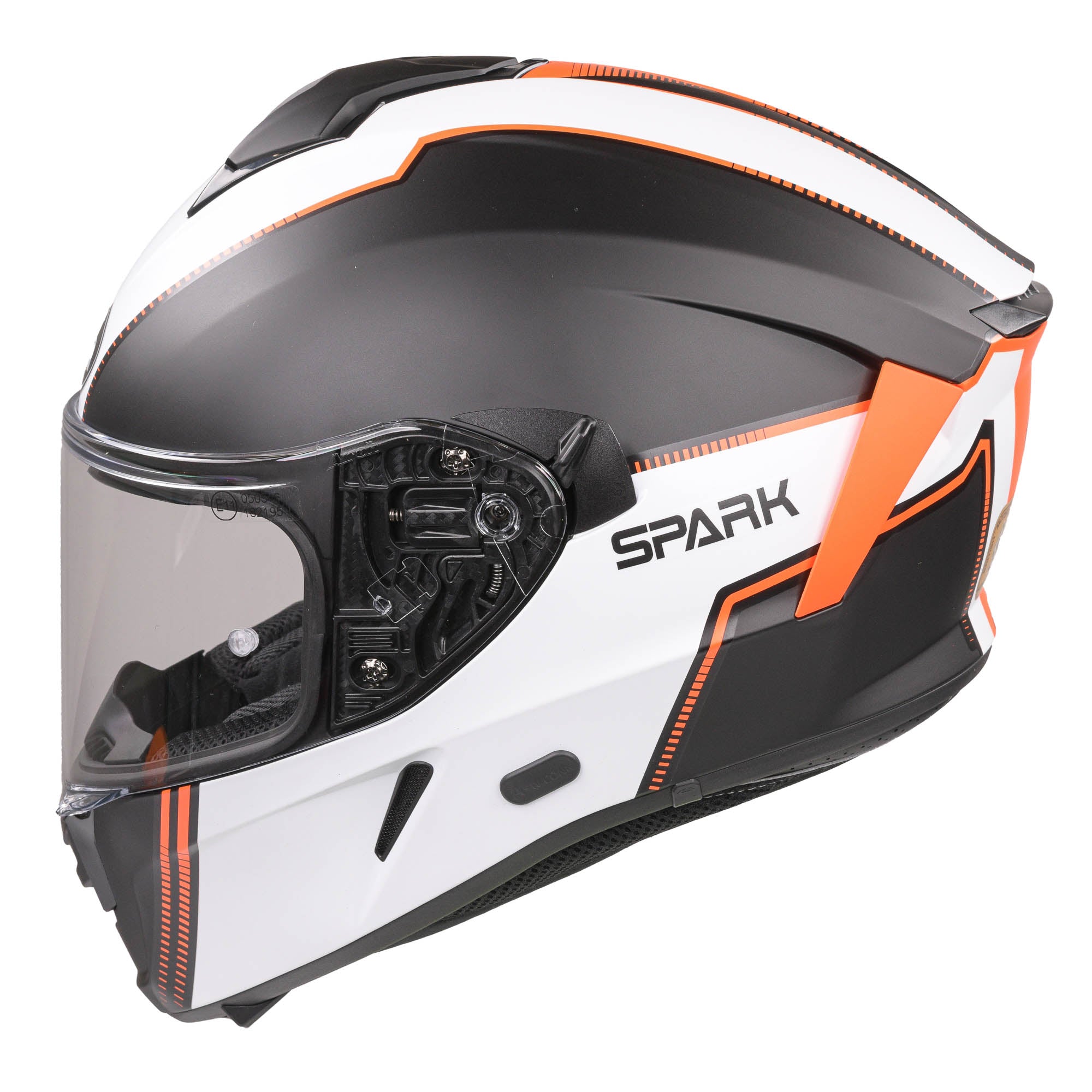 Airoh Spark Flow Full Face Helmet Matt Orange - FREE UK Shipping, FREE 365 Day Returns | Moto Central