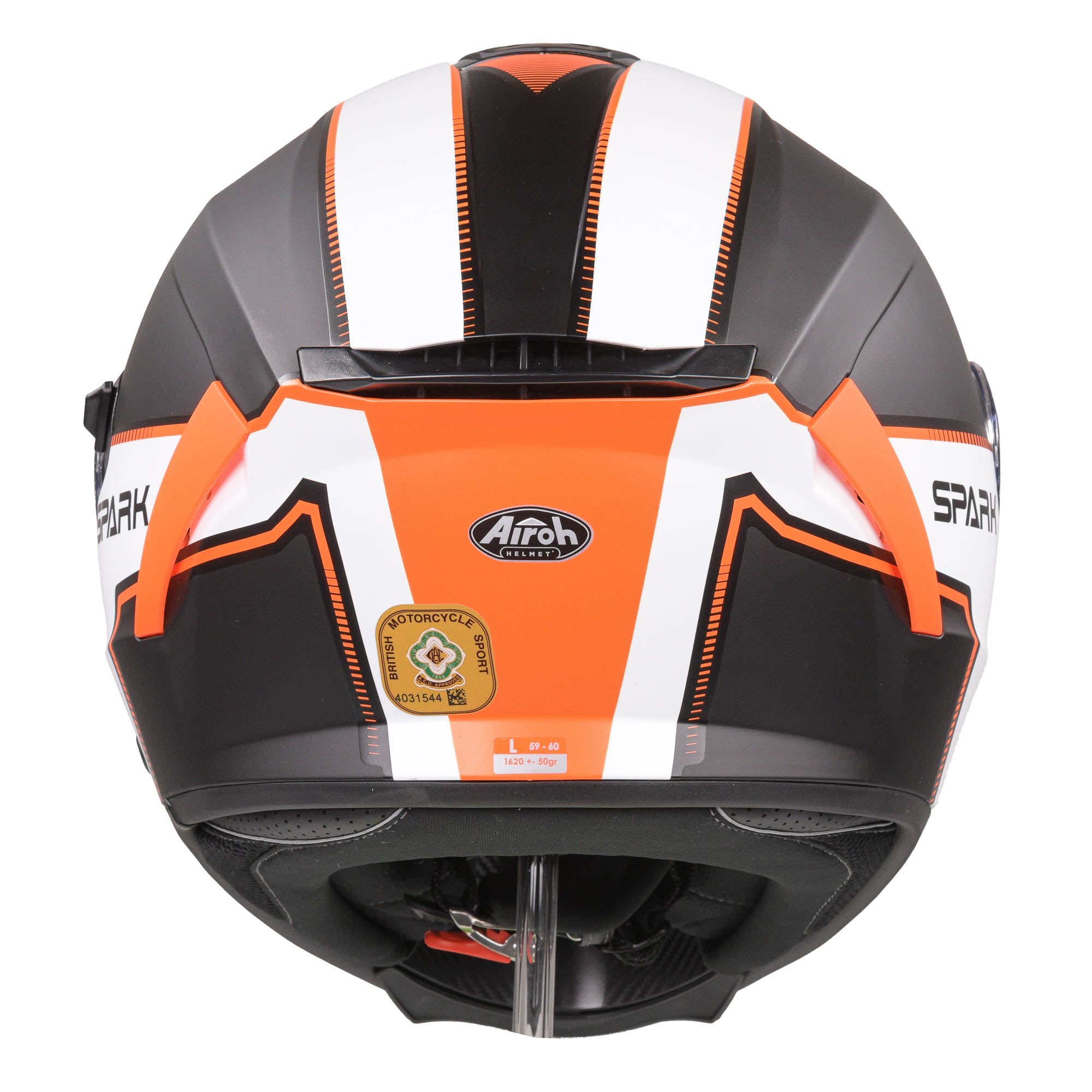 Airoh Spark Flow Full Face Helmet Matt Orange - FREE UK Shipping, FREE 365 Day Returns | Moto Central