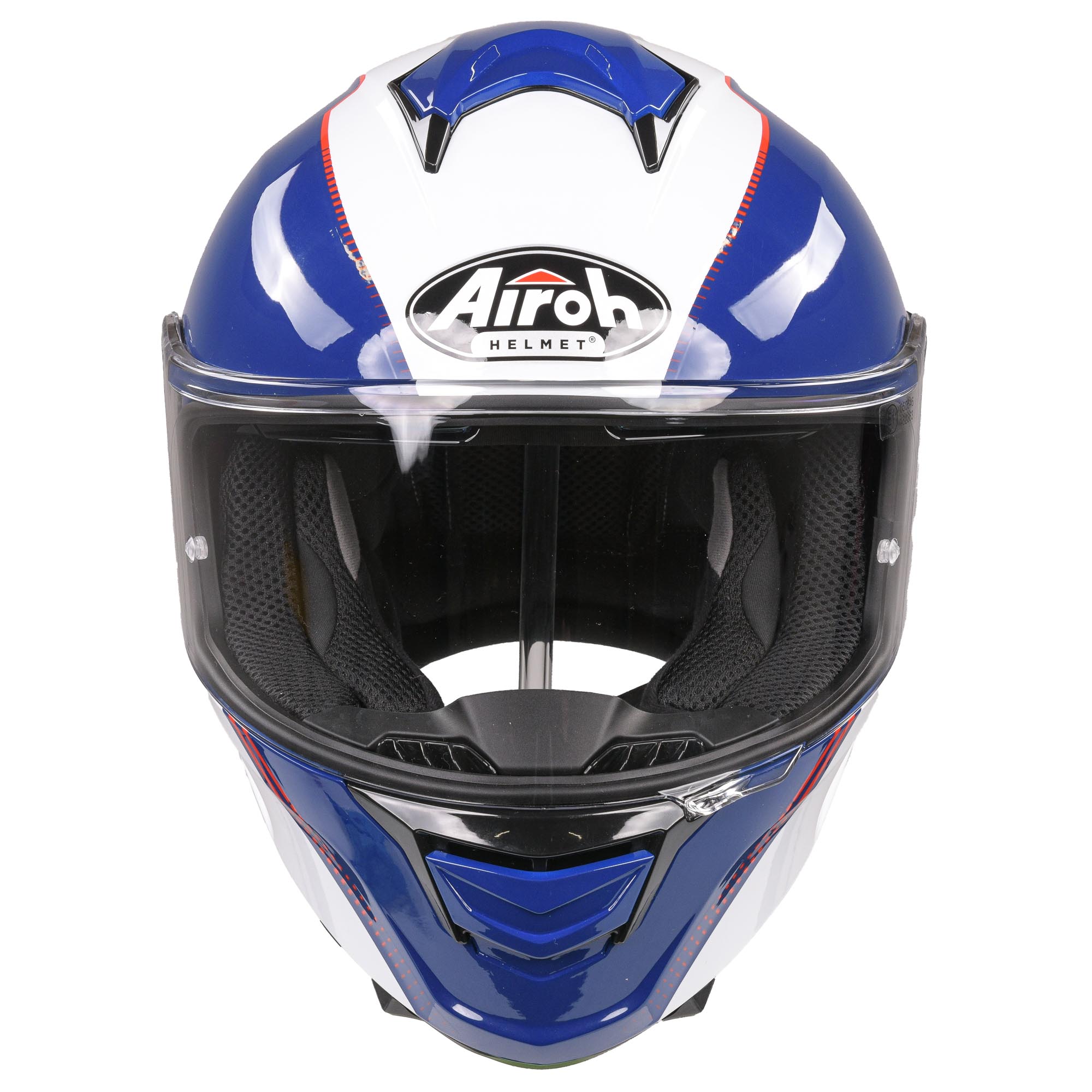 Airoh Spark Flow Full Face Helmet Blue / Red  - FREE UK Delivery - Moto Central