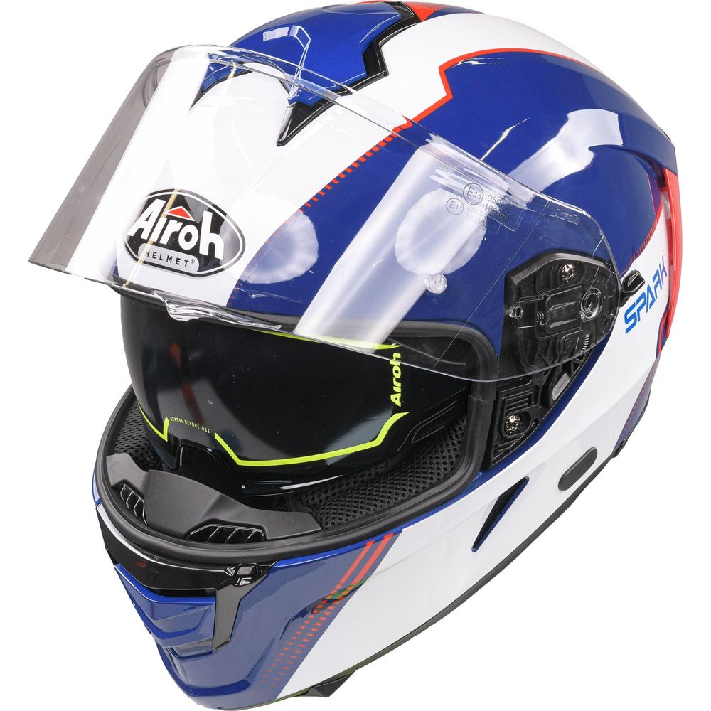 Airoh Spark Flow Full Face Helmet Blue / Red