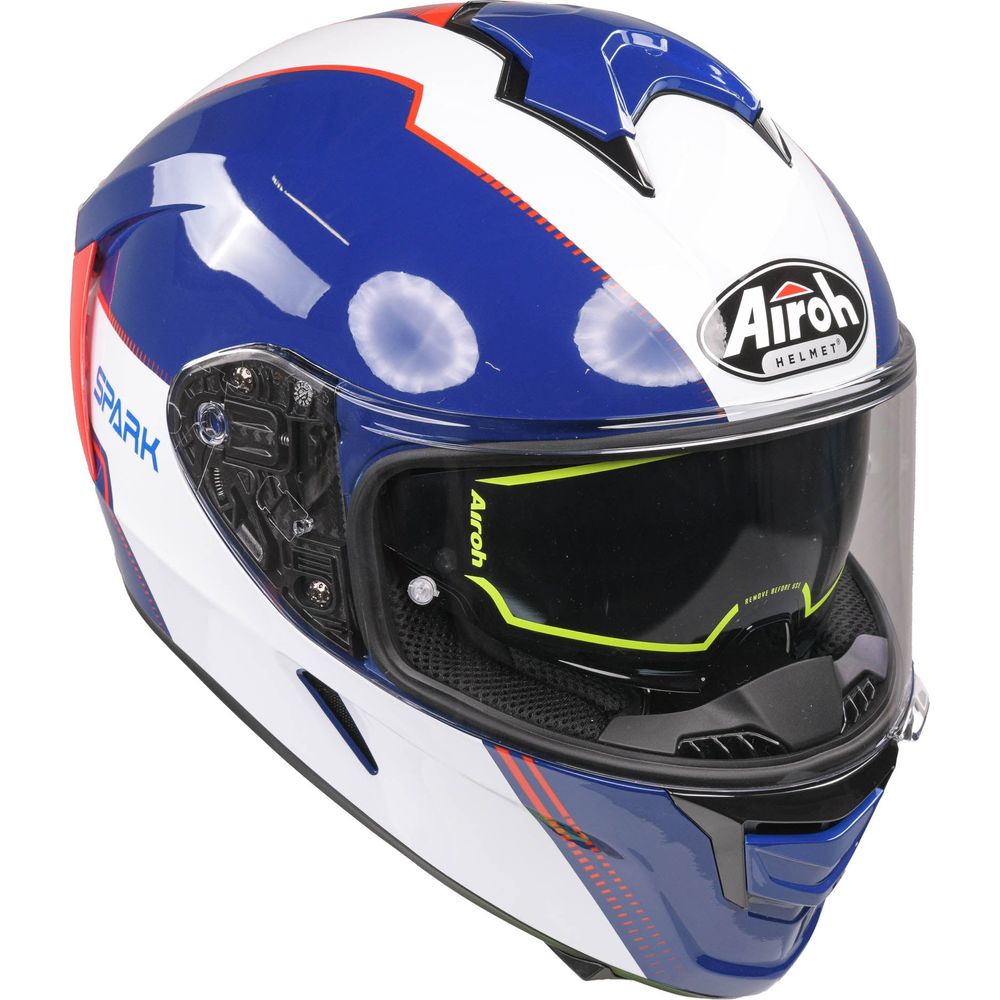 Airoh Spark Flow Full Face Helmet Blue / Red