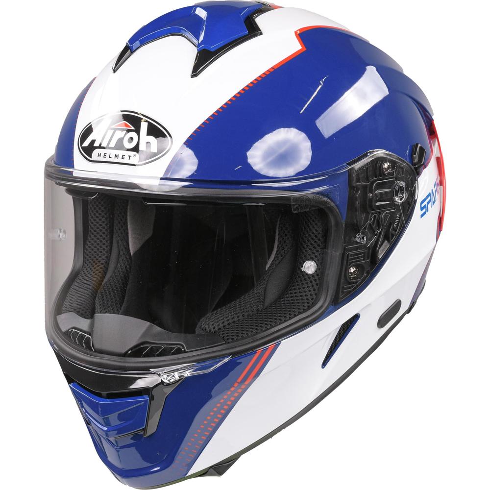 Airoh Spark Flow Full Face Helmet Blue / Red