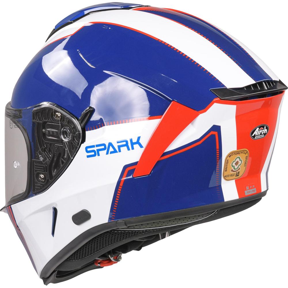 Airoh Spark Flow Full Face Helmet Blue / Red