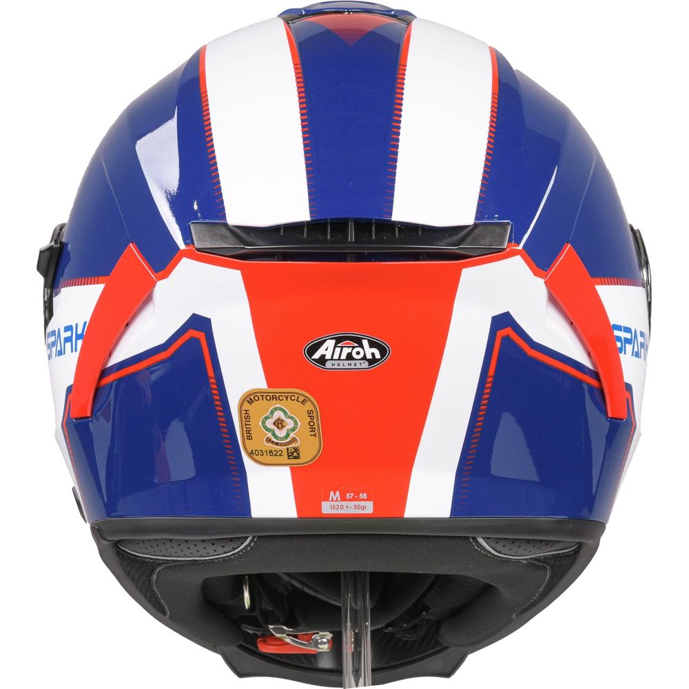 Airoh Spark Flow Full Face Helmet Blue / Red