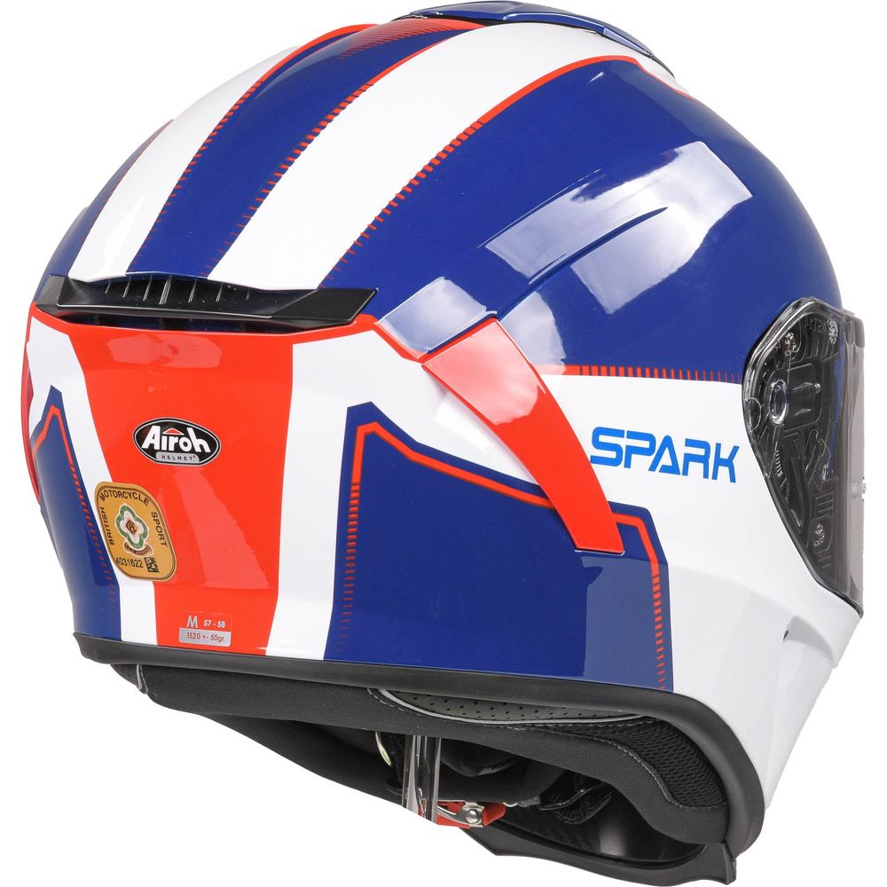 Airoh Spark Flow Full Face Helmet Blue / Red