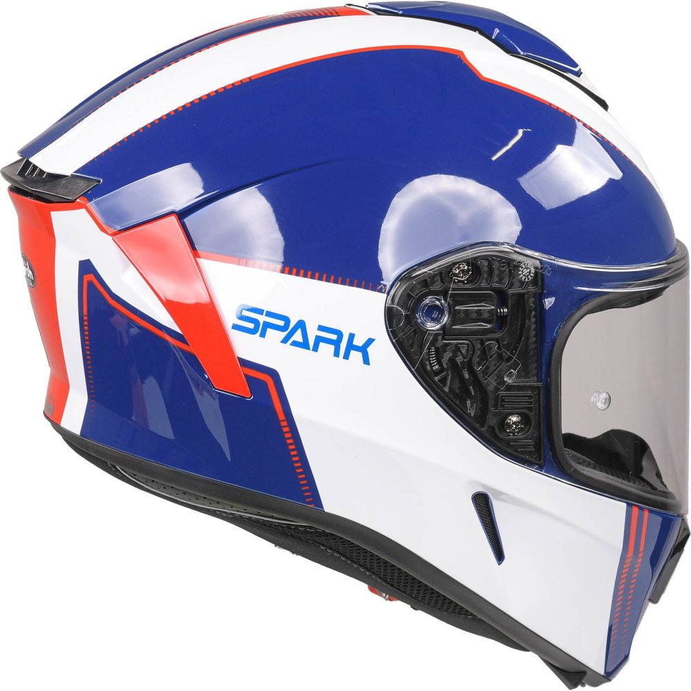 Airoh Spark Flow Full Face Helmet Blue / Red