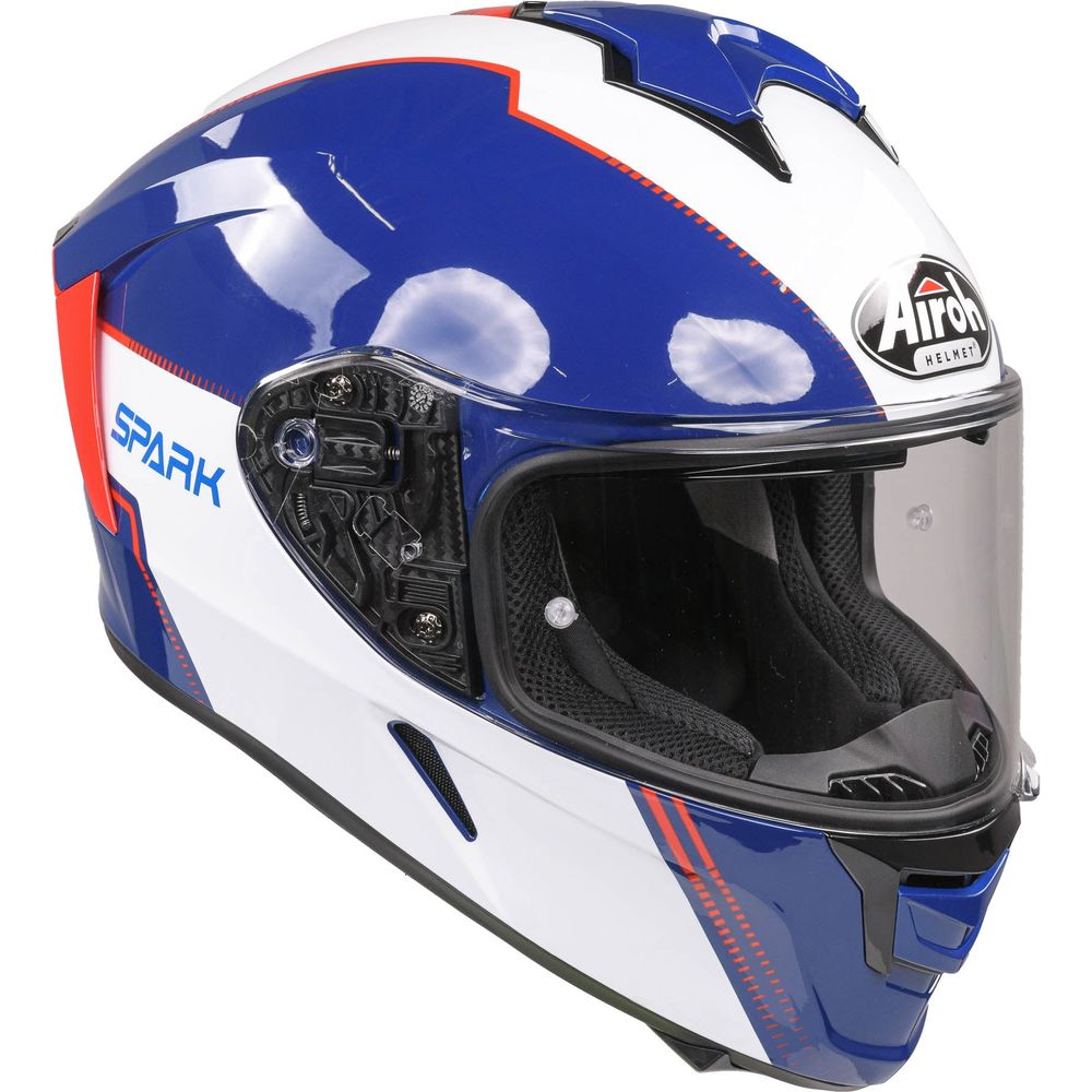 Airoh Spark Flow Full Face Helmet Blue / Red