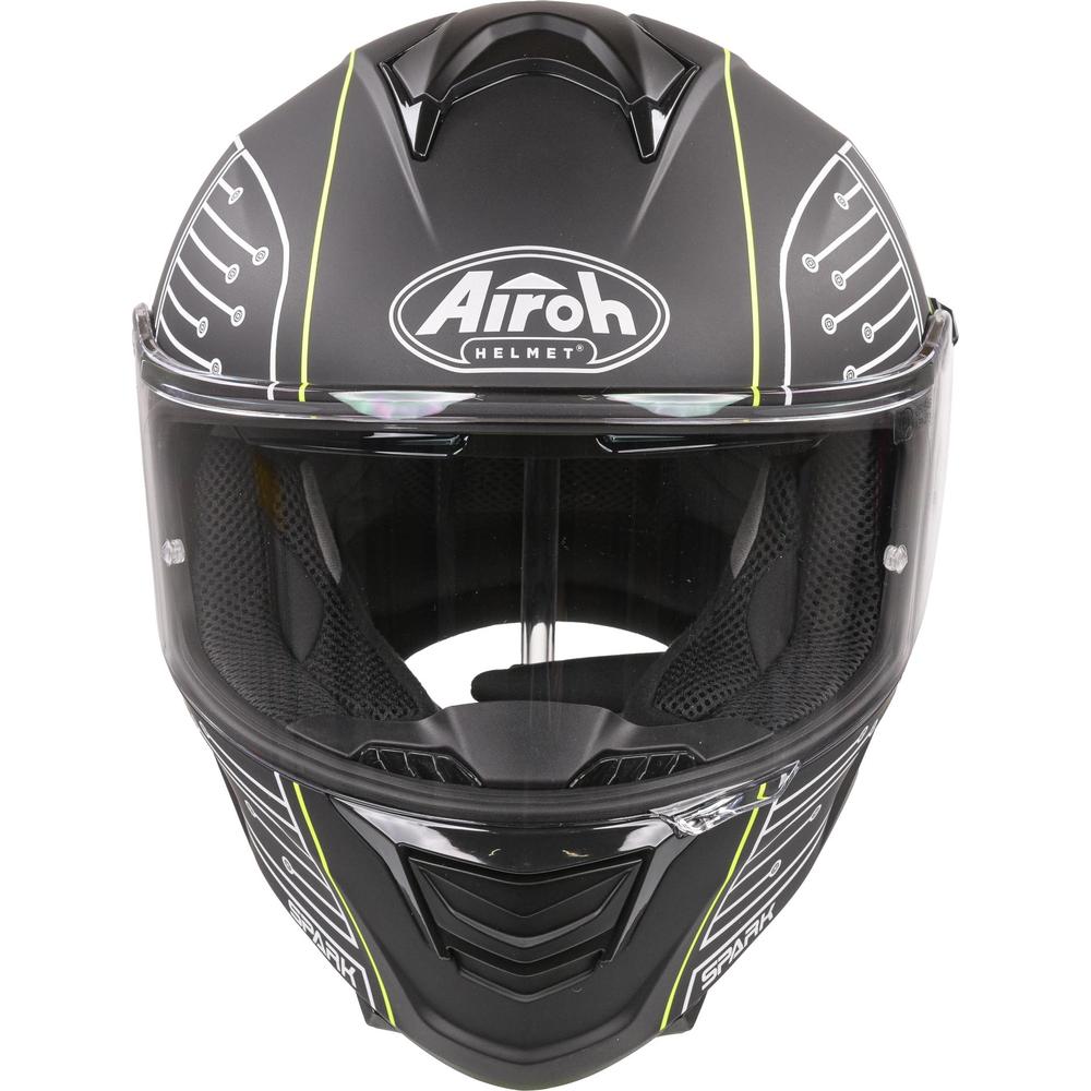 Airoh Spark Flow Full Face Helmet Matt Black Circuit