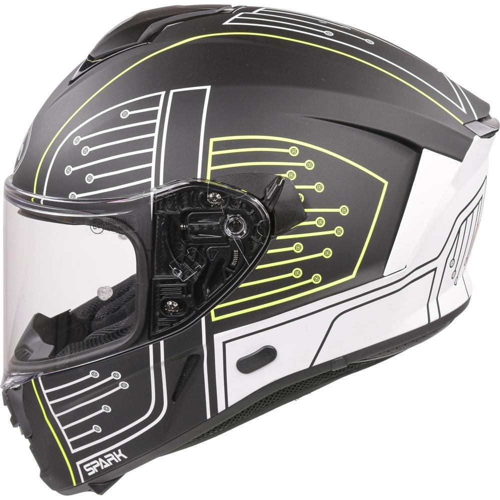 Airoh Spark Flow Full Face Helmet Matt Black Circuit