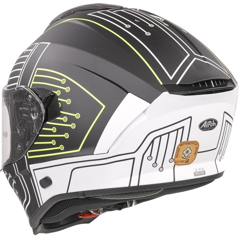 Airoh Spark Flow Full Face Helmet Matt Black Circuit