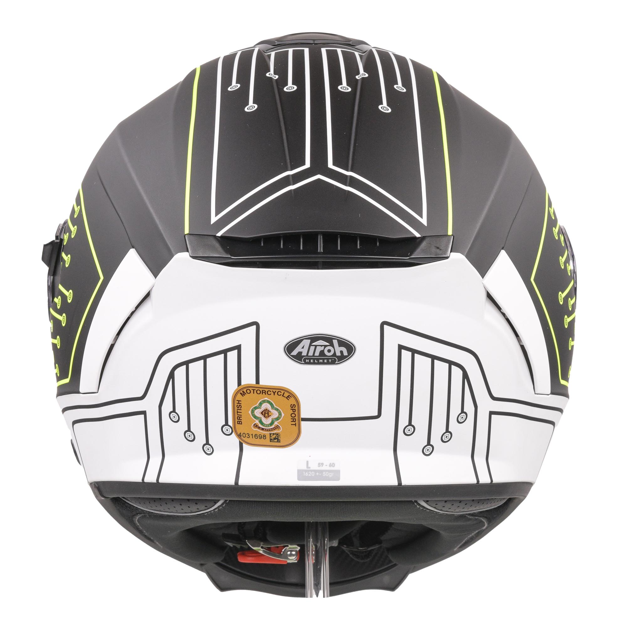 Airoh Spark Flow Full Face Helmet Matt Black Circuit - FREE UK Shipping, FREE 365 Day Returns | Moto Central