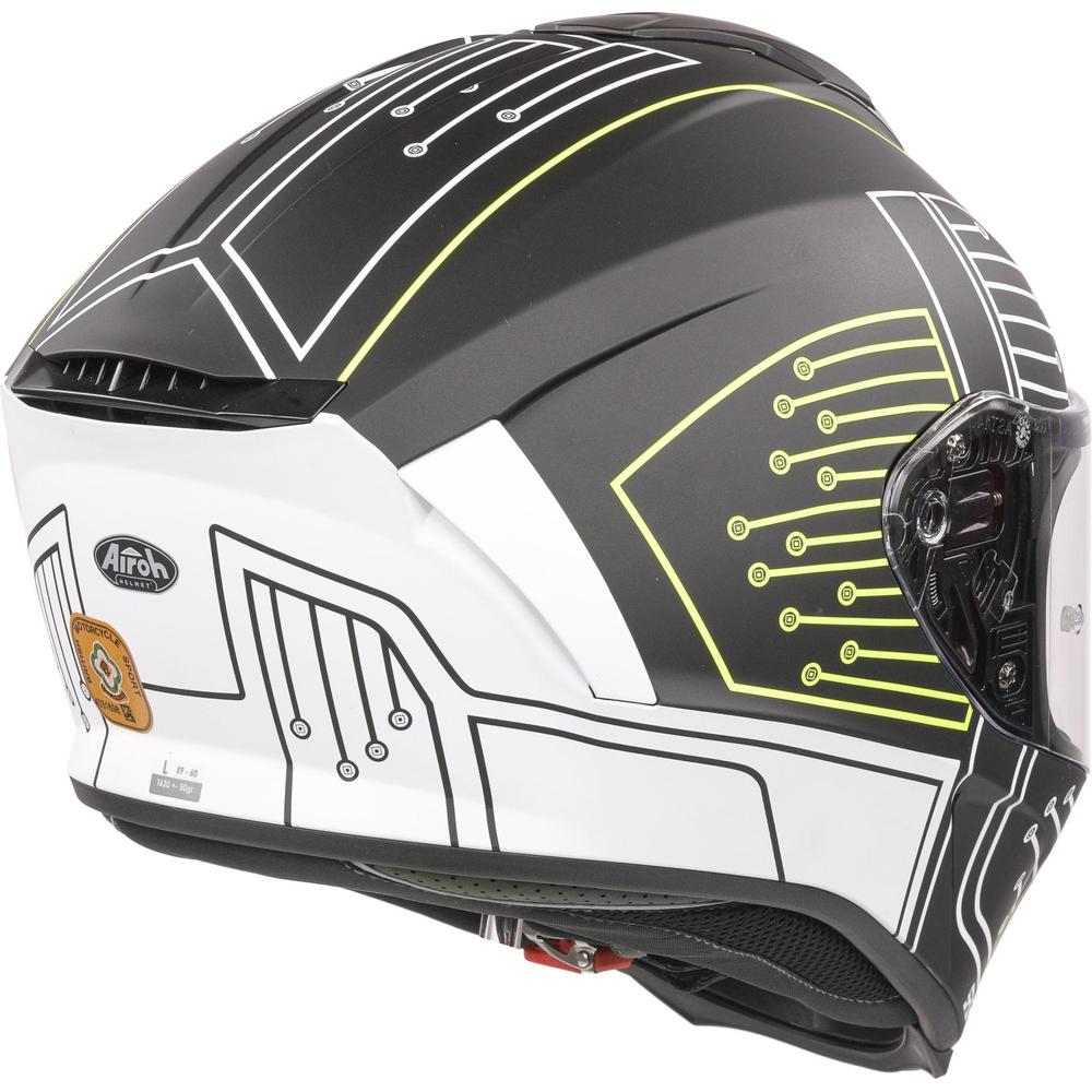 Airoh Spark Flow Full Face Helmet Matt Black Circuit