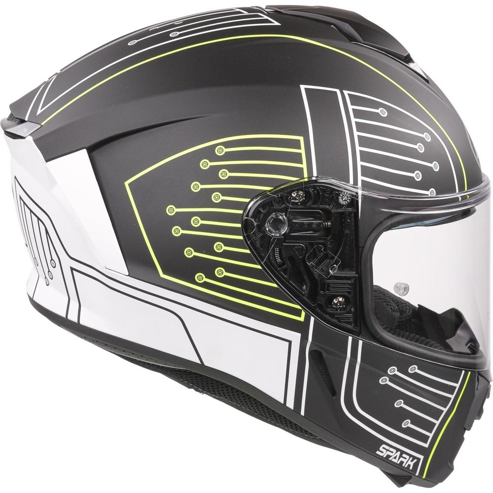 Airoh Spark Flow Full Face Helmet Matt Black Circuit