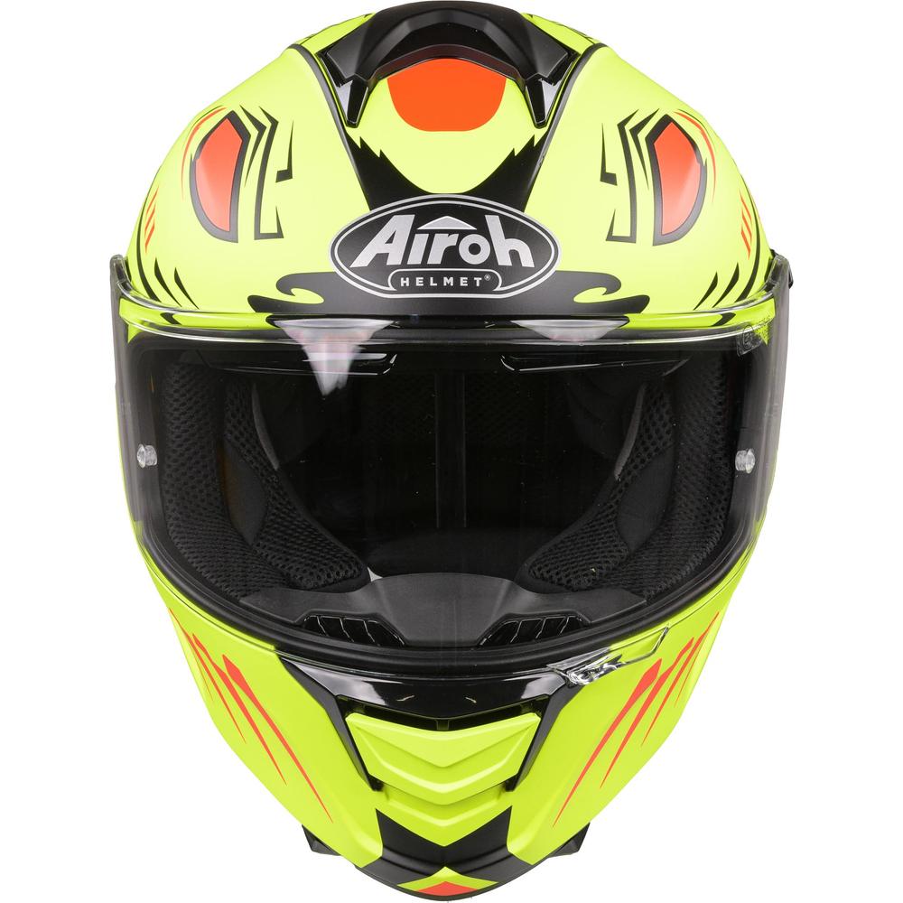 Airoh Spark Flow Full Face Helmet Matt Fluo Yellow Vibe