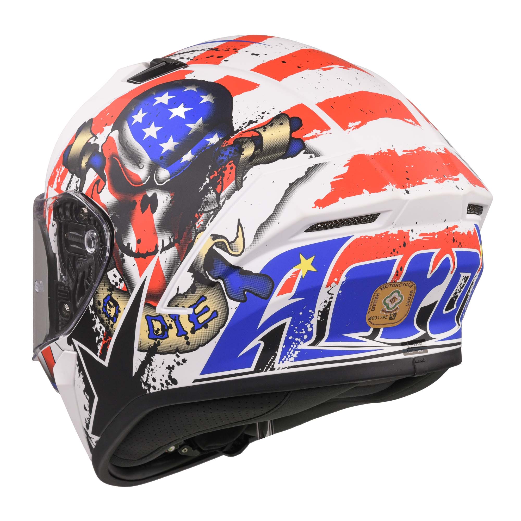 Airoh Valor Full Face Helmet Matt Uncle Sam  - FREE UK Delivery - Moto Central