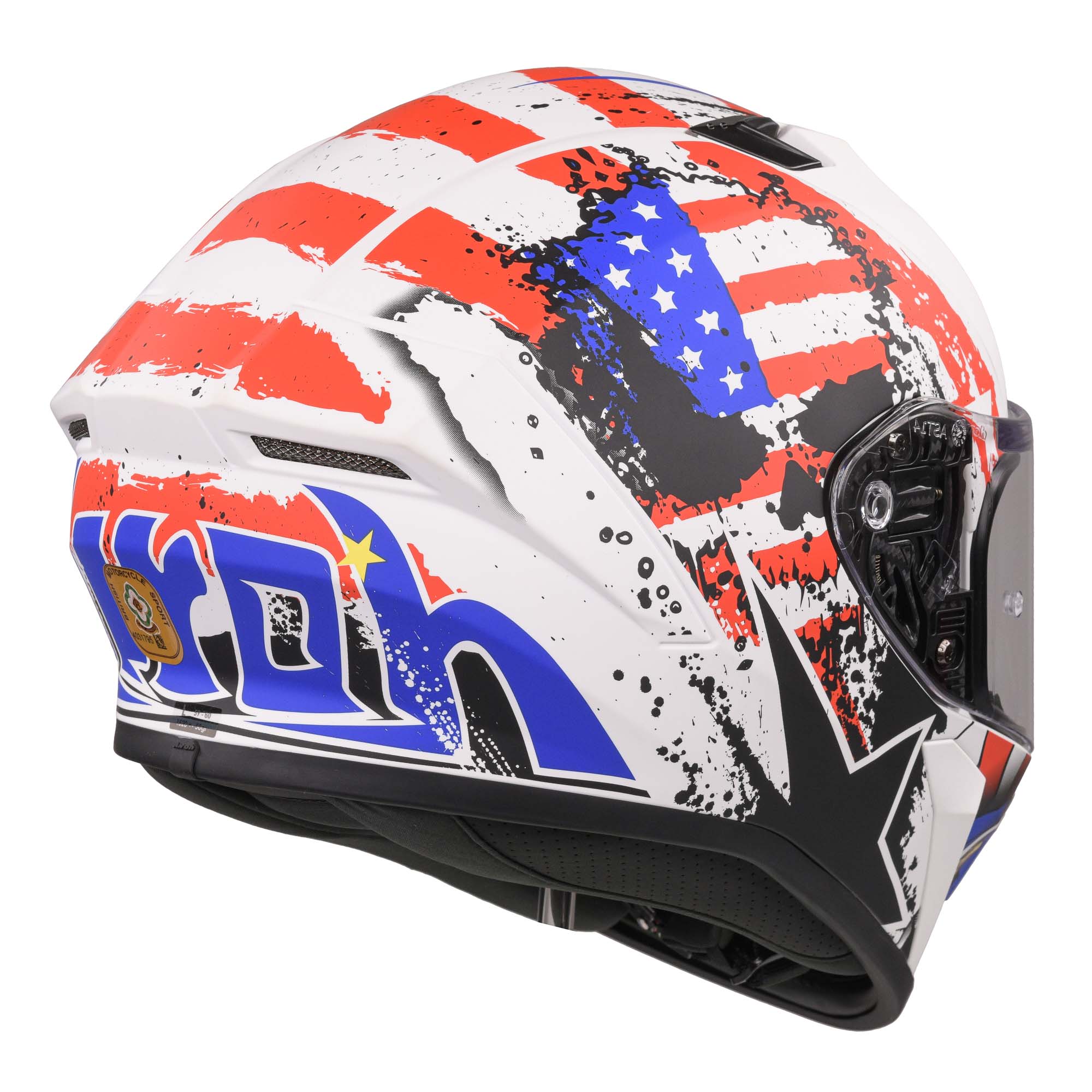 Airoh Valor Full Face Helmet Matt Uncle Sam  - FREE UK Delivery - Moto Central