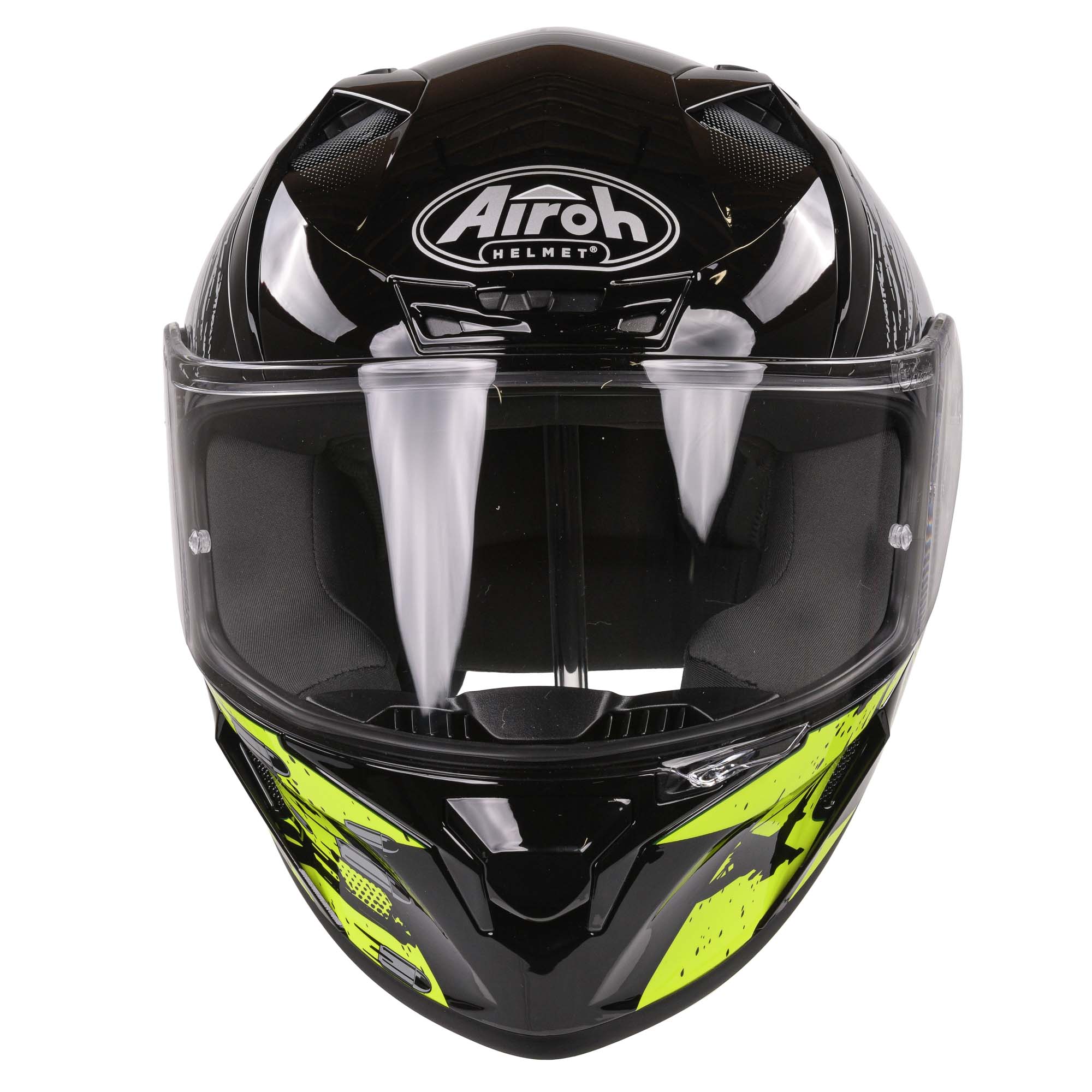 Airoh Valor Full Face Helmet Akuna Gloss Yellow  - FREE UK Delivery - Moto Central