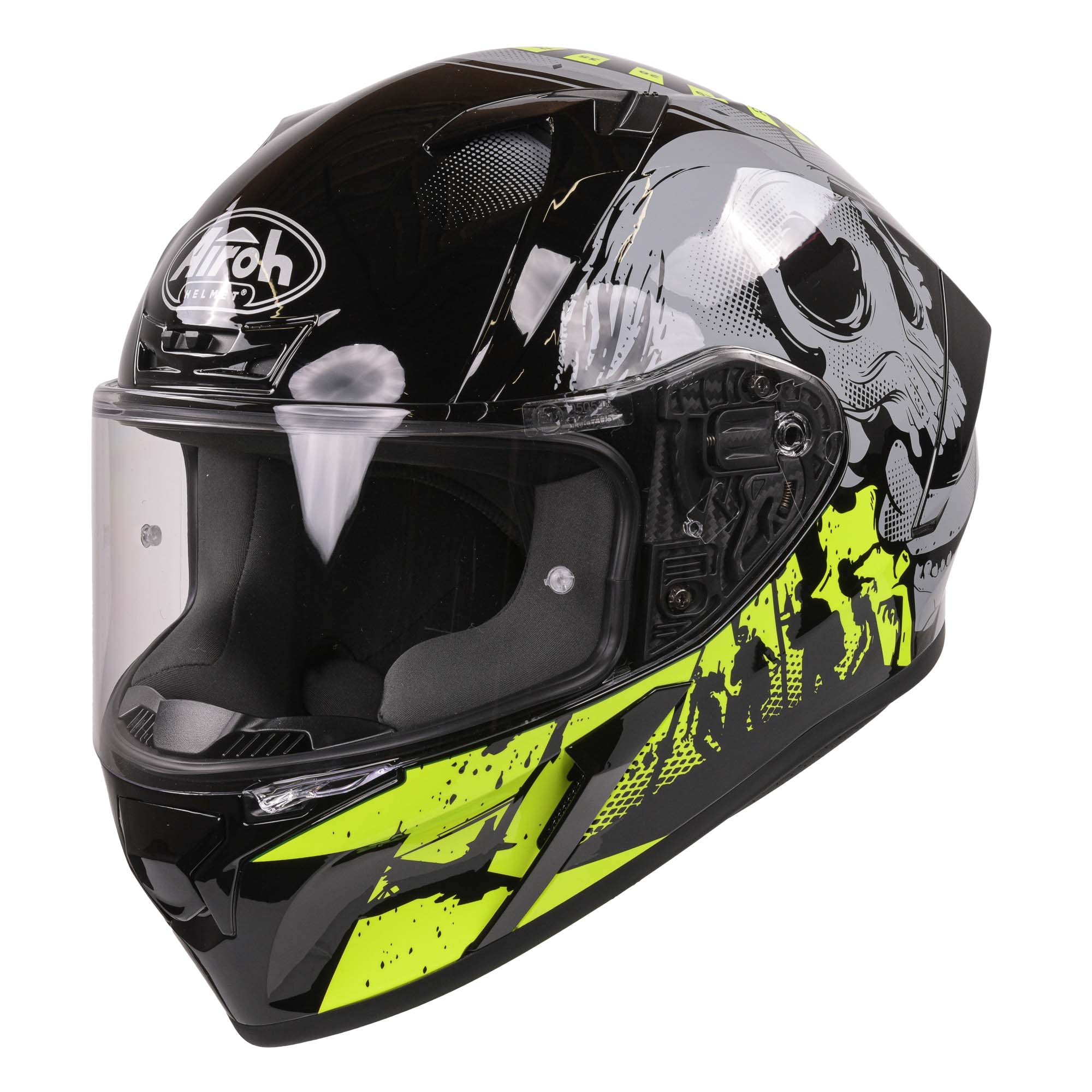 Airoh Valor Full Face Helmet Akuna Gloss Yellow  - FREE UK Delivery - Moto Central