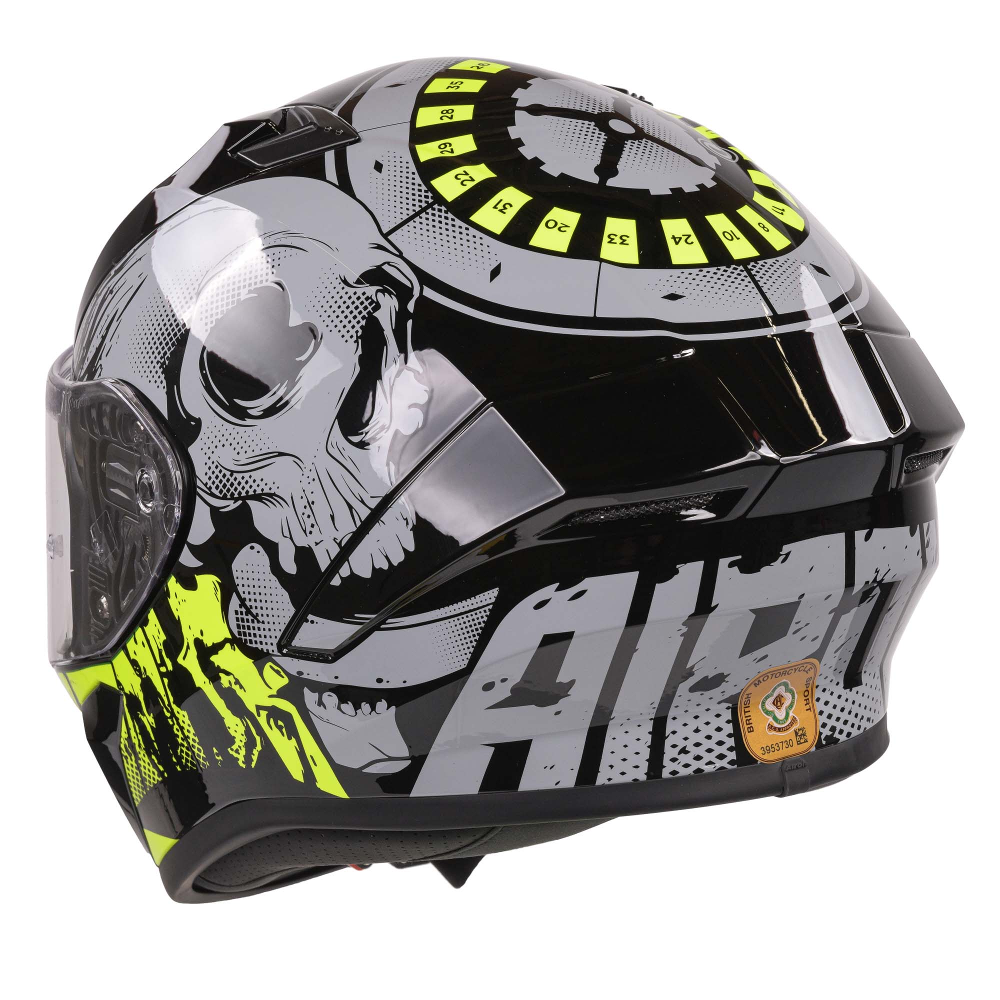 Airoh Valor Full Face Helmet Akuna Gloss Yellow  - FREE UK Delivery - Moto Central