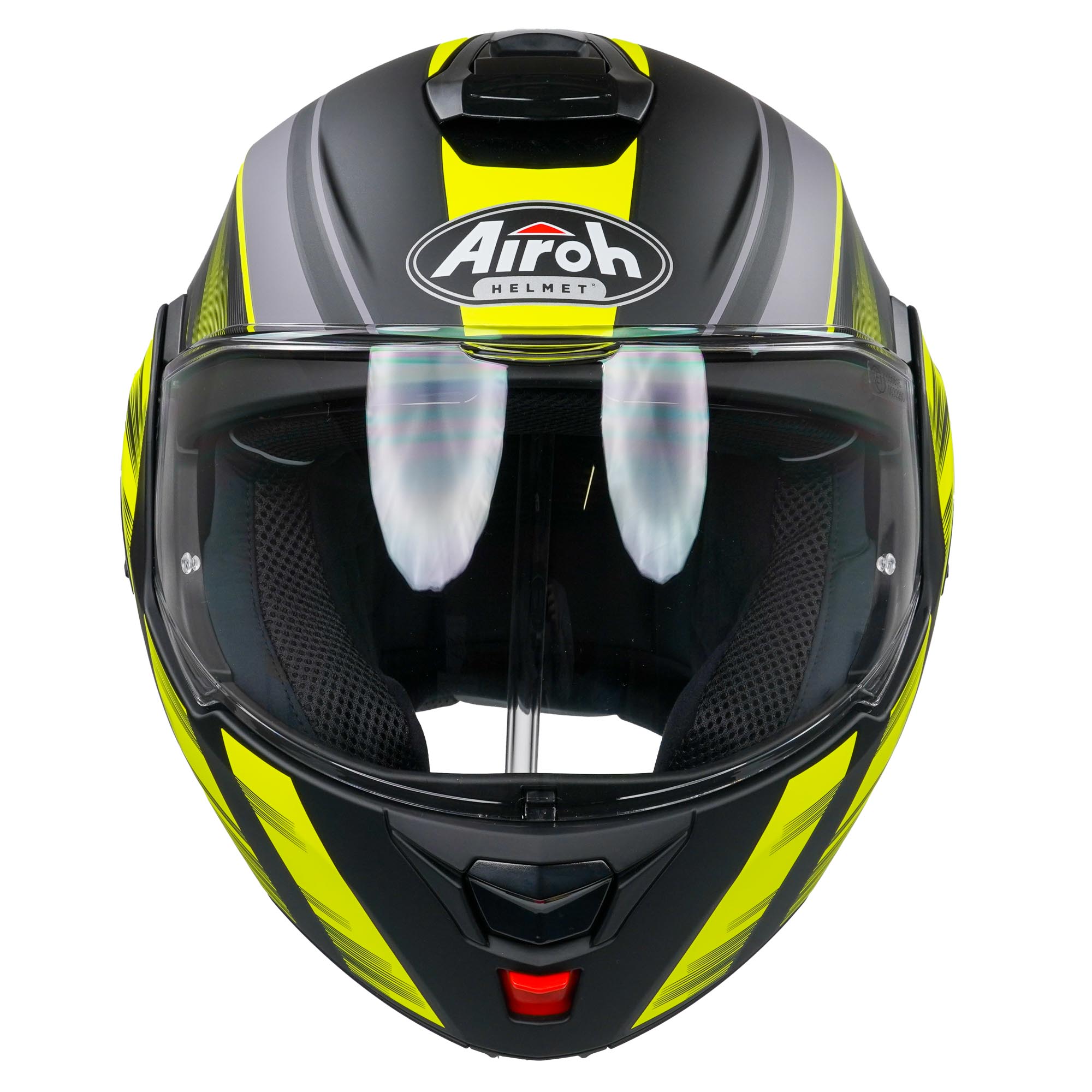 Airoh REV19 Flip-Up Helmet Ikon Matt Yellow  - FREE UK Delivery - Moto Central