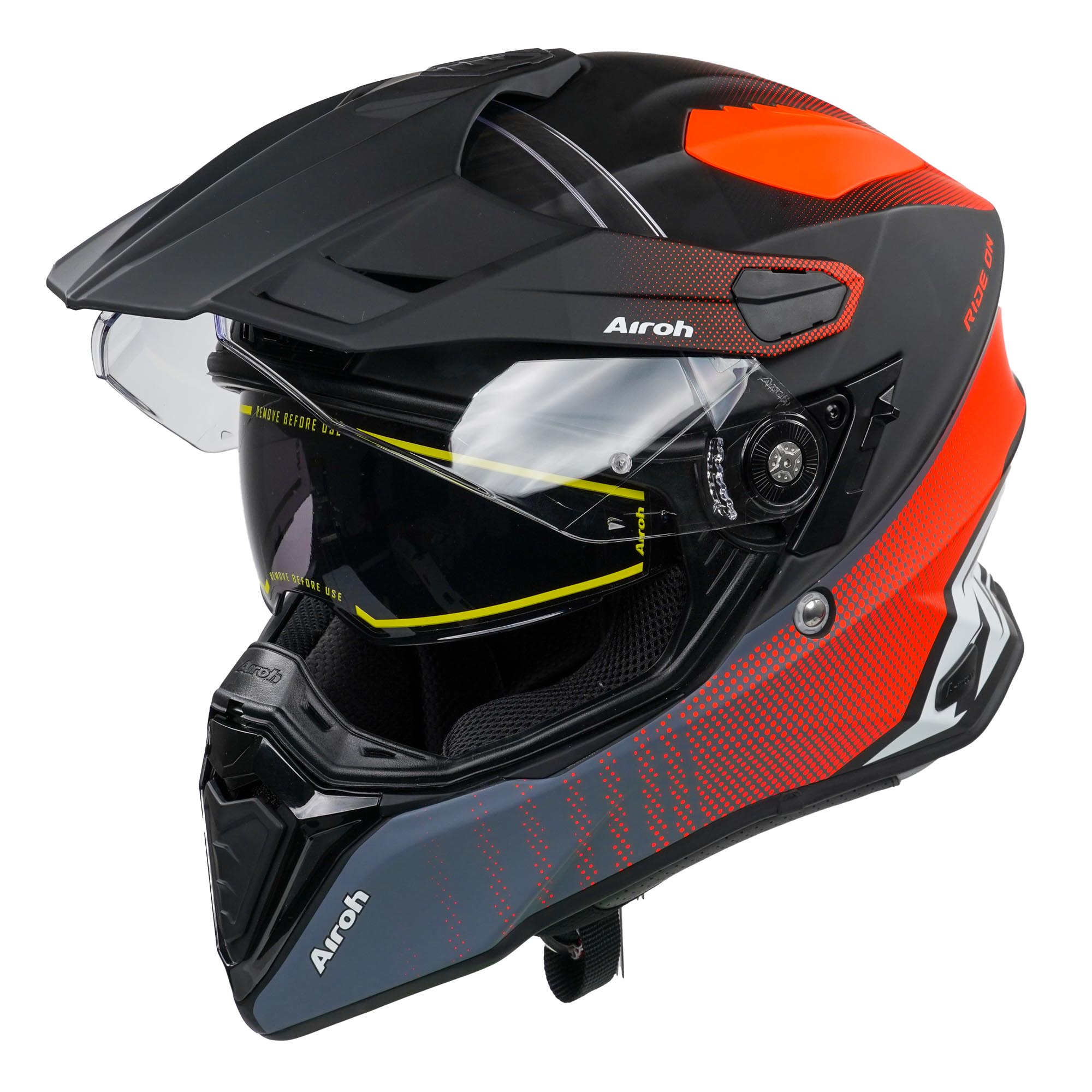 Airoh Commander Adventure Helmet Matt Progress Orange