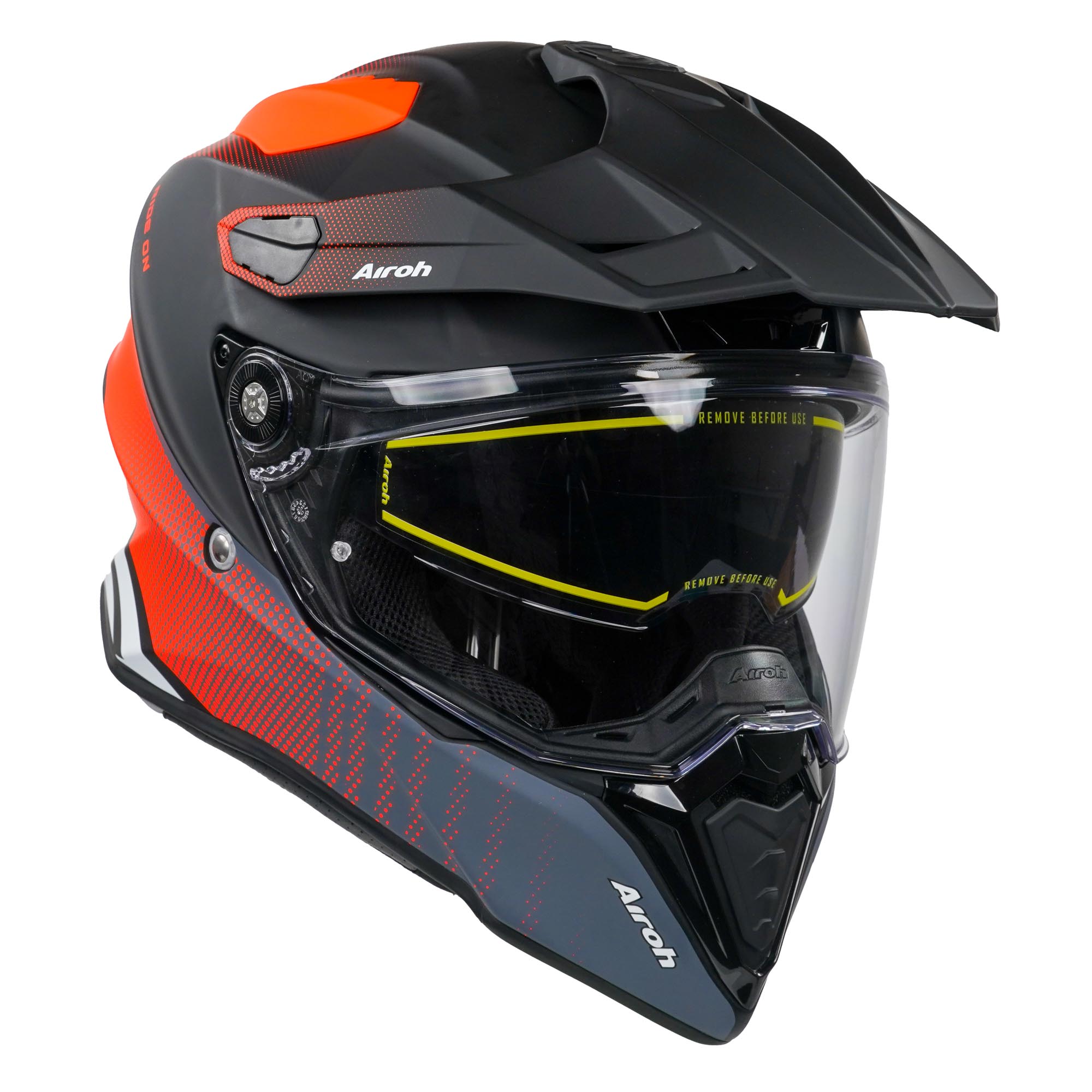 Airoh Commander Adventure Helmet Matt Progress Orange