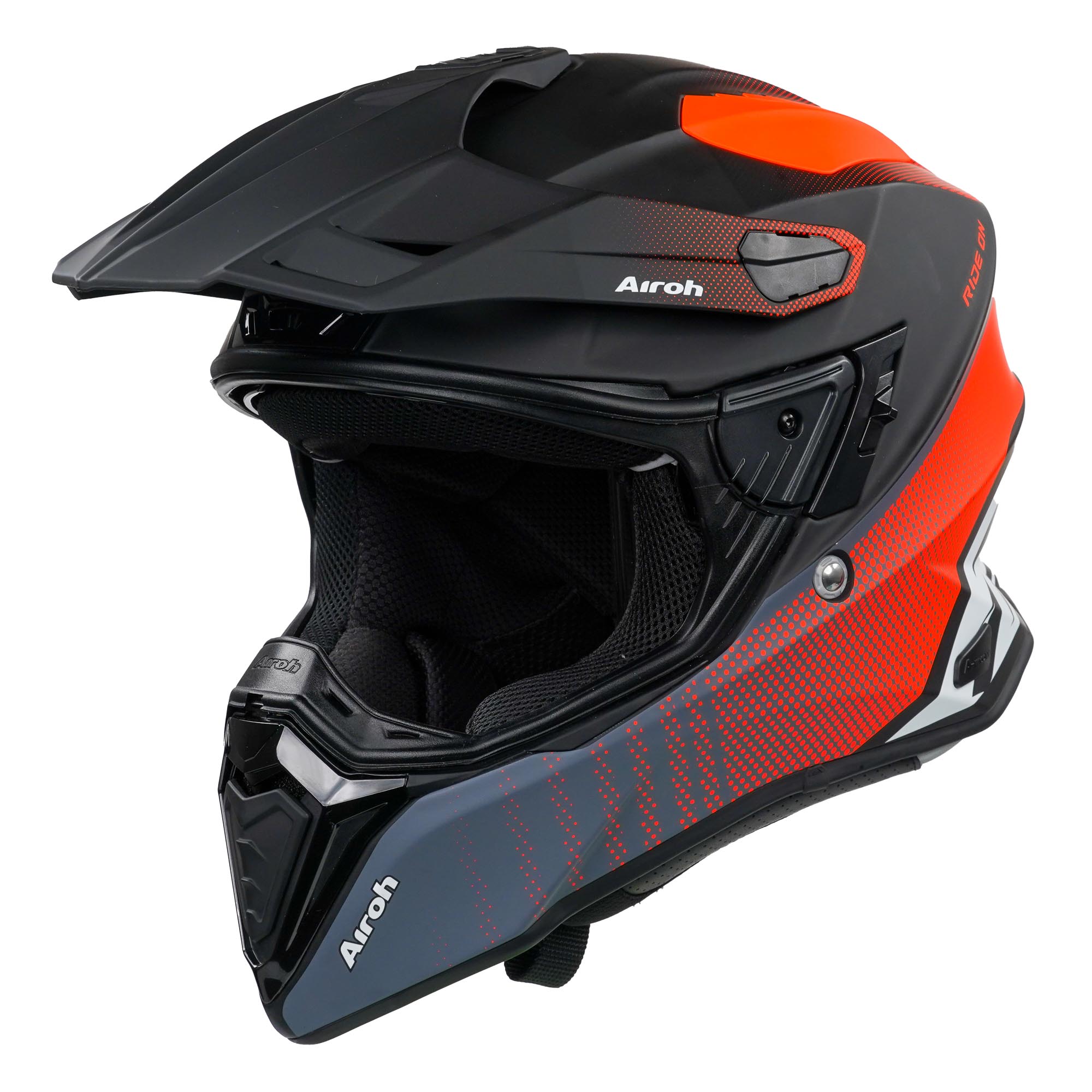 Airoh Commander Adventure Helmet Matt Progress Orange