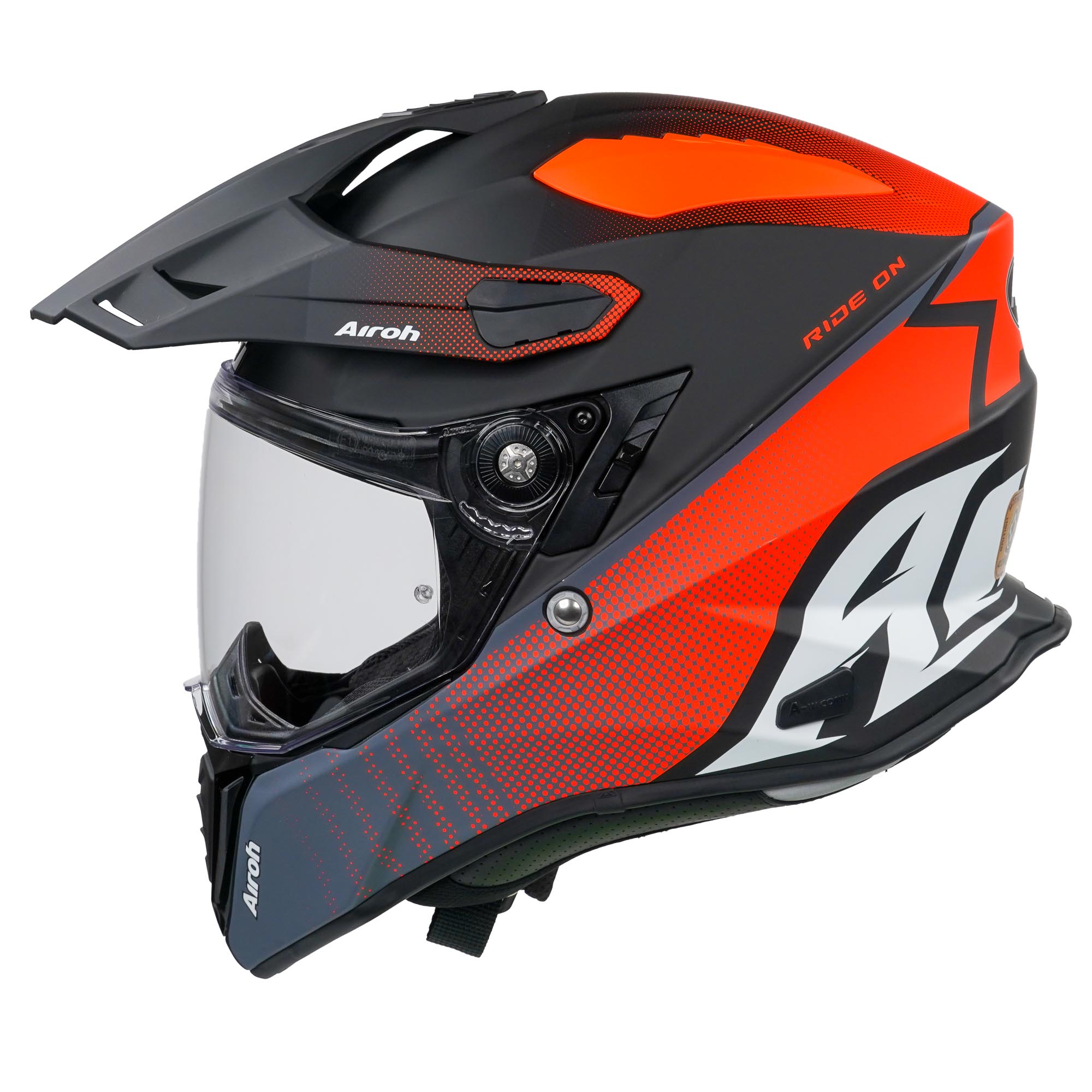 Airoh Commander Adventure Helmet Matt Progress Orange