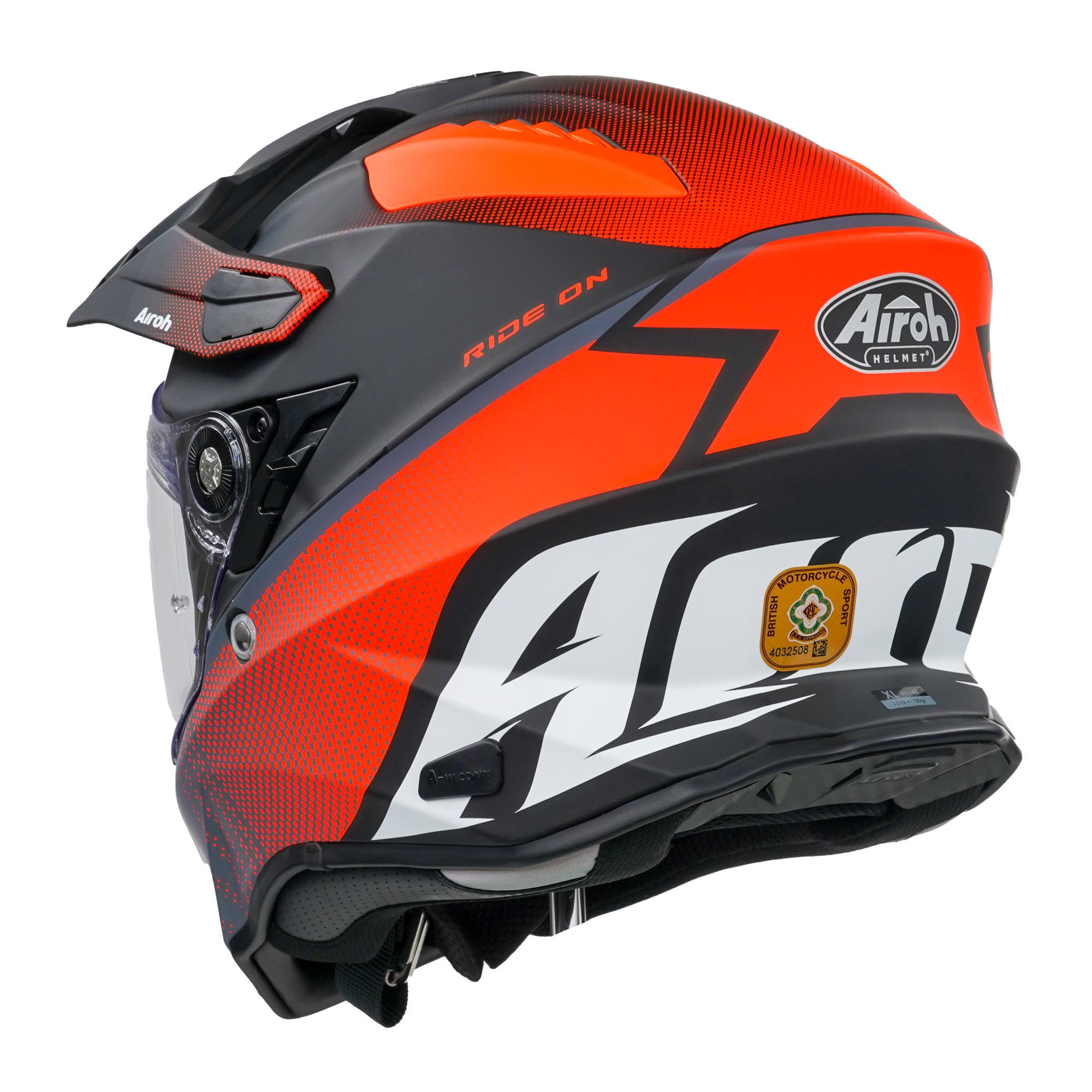 Airoh Commander Adventure Helmet Matt Progress Orange