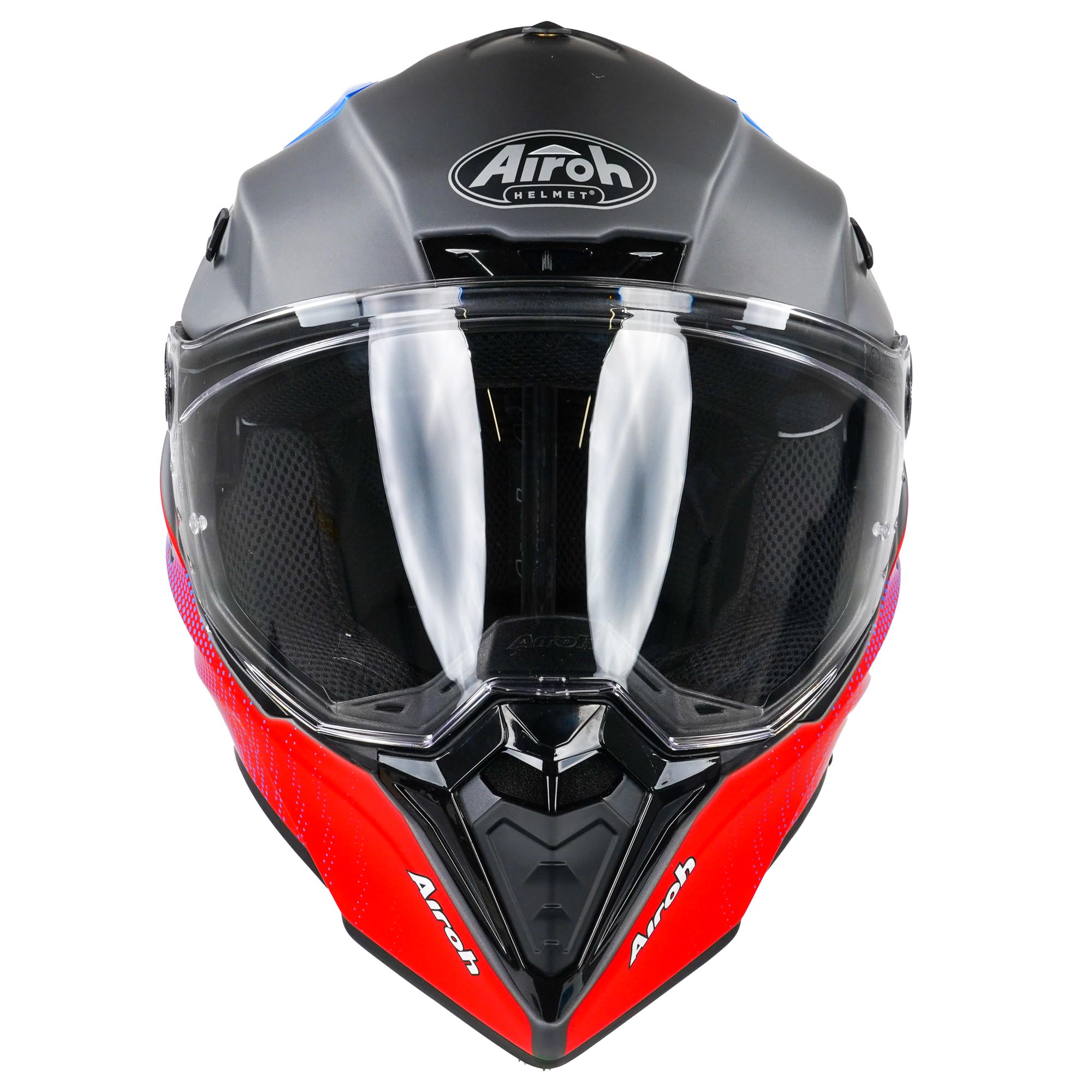 Airoh Commander Adventure Helmet Matt Progress Red / Blue