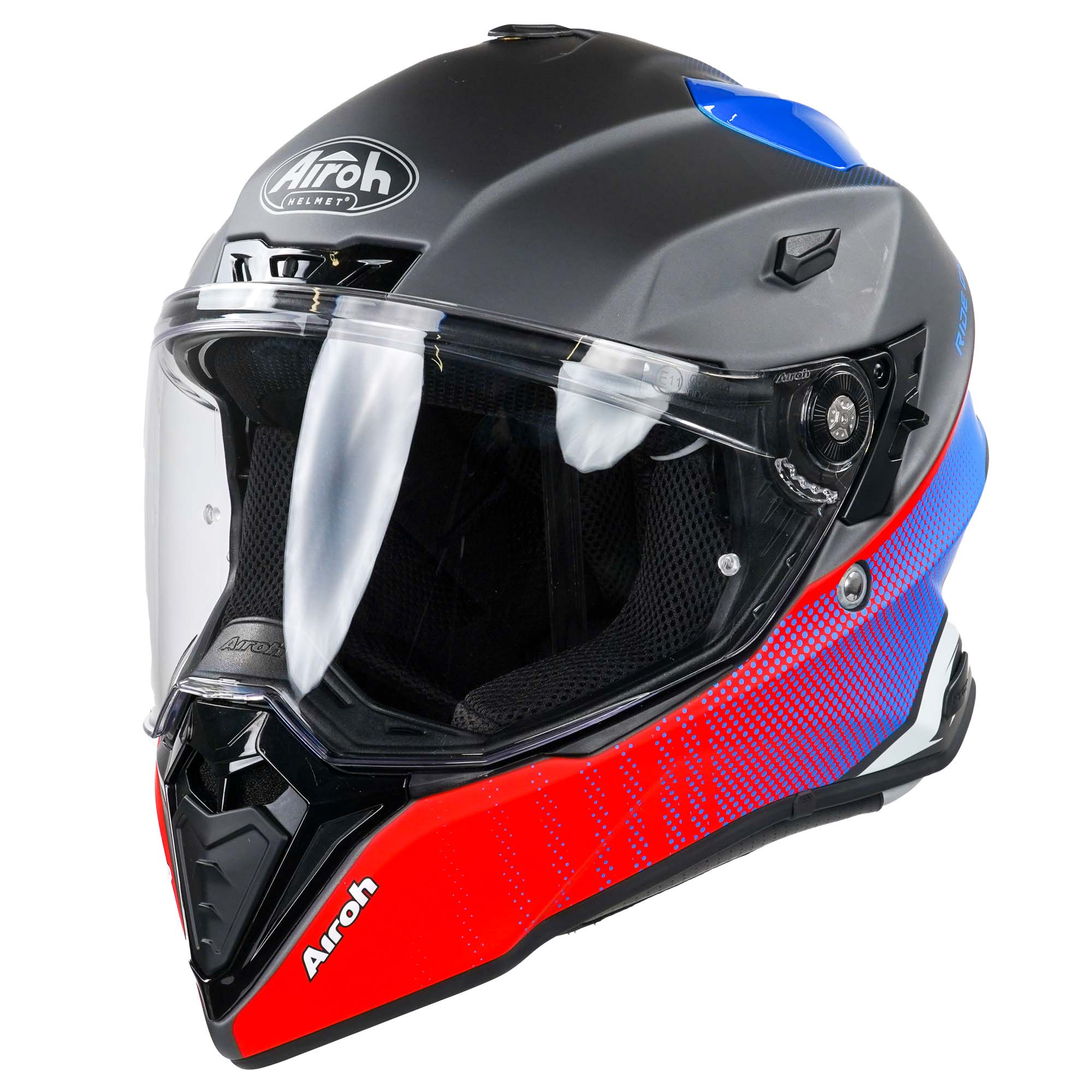 Airoh Commander Adventure Helmet Matt Progress Red / Blue