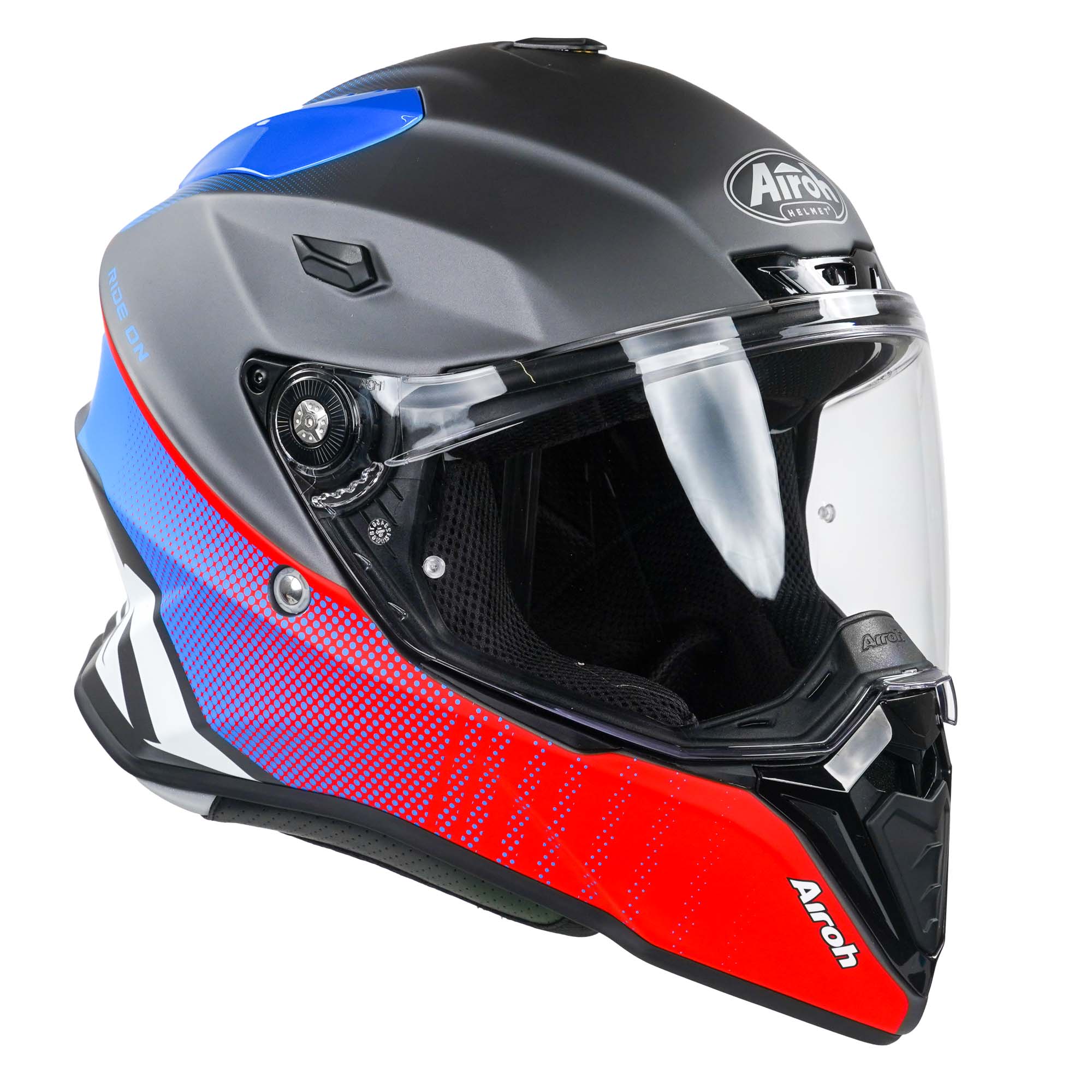 Airoh Commander Adventure Helmet Matt Progress Red / Blue