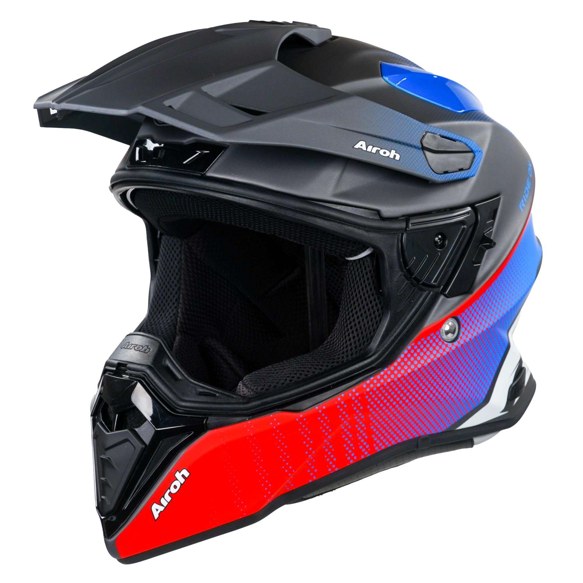 Airoh Commander Adventure Helmet Matt Progress Red / Blue