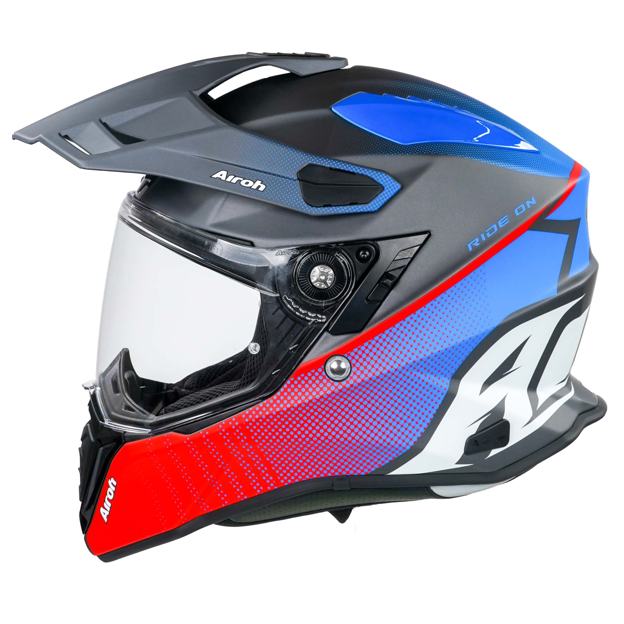 Airoh Commander Adventure Helmet Matt Progress Red / Blue