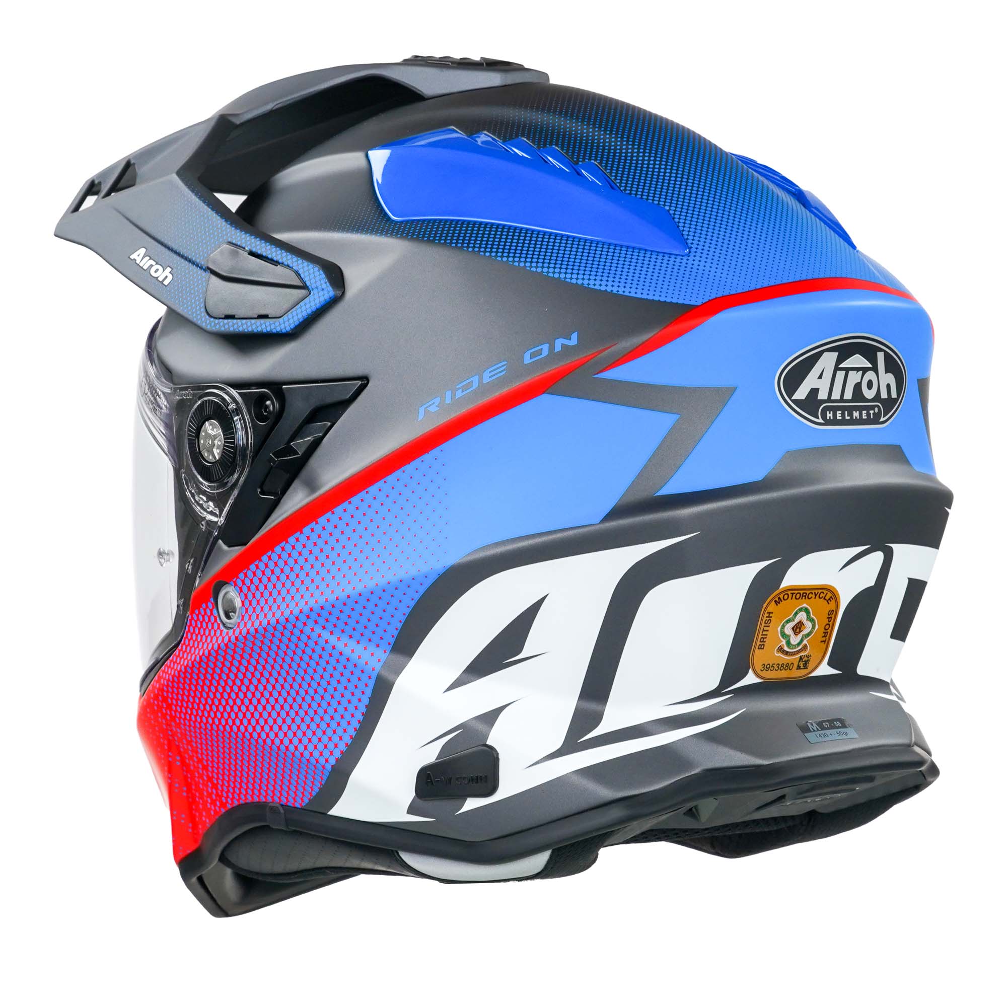 Airoh Commander Adventure Helmet Matt Progress Red / Blue