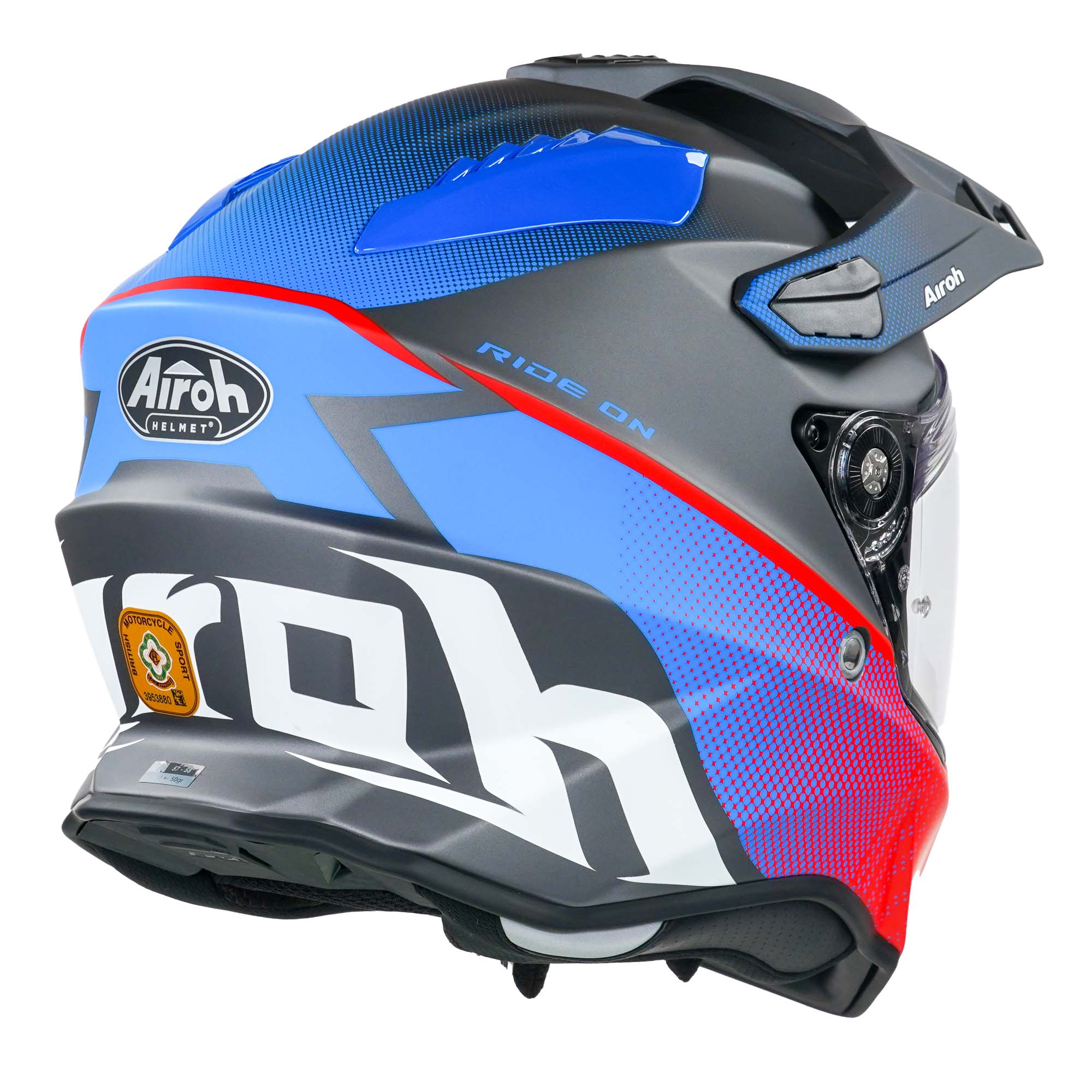 Airoh Commander Adventure Helmet Matt Progress Red / Blue