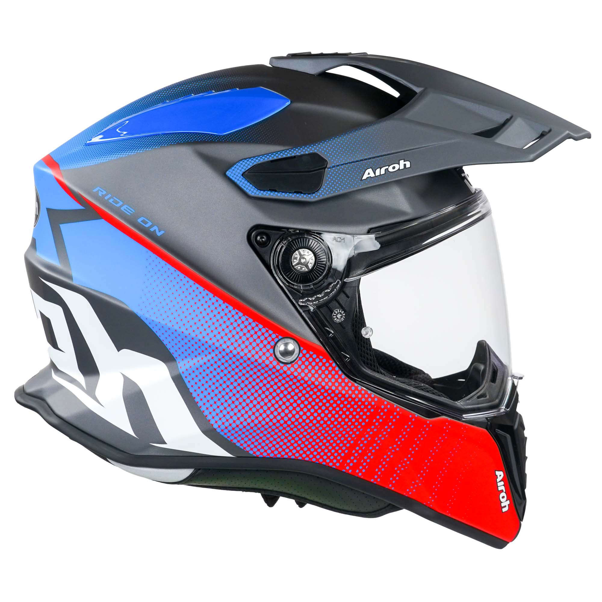 Airoh Commander Adventure Helmet Matt Progress Red / Blue