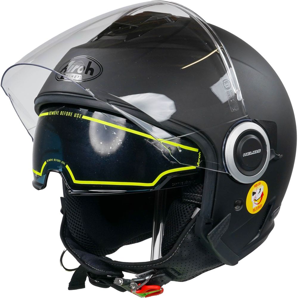 Airoh Helios Jet Open Face Helmet Matt Black