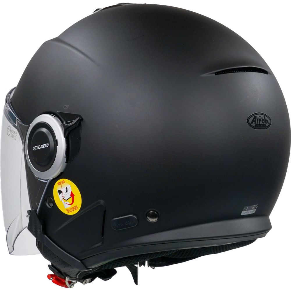 Airoh Helios Jet Open Face Helmet Matt Black