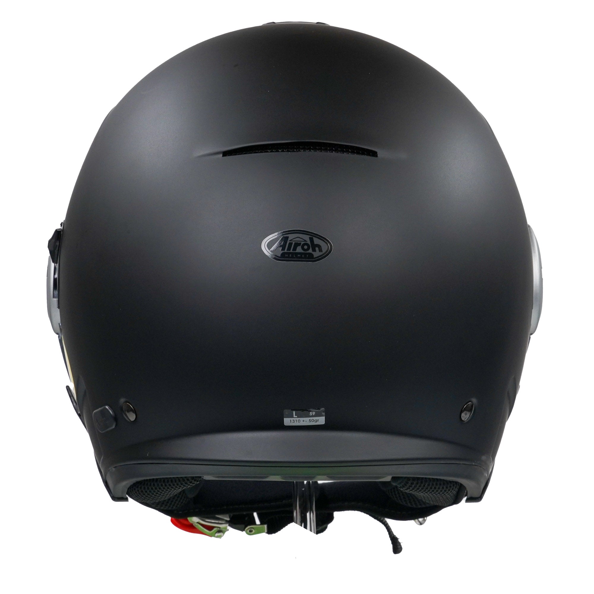 Airoh Helios Jet Open Face Helmet Matt Black - FREE UK Shipping, FREE 365 Day Returns | Moto Central