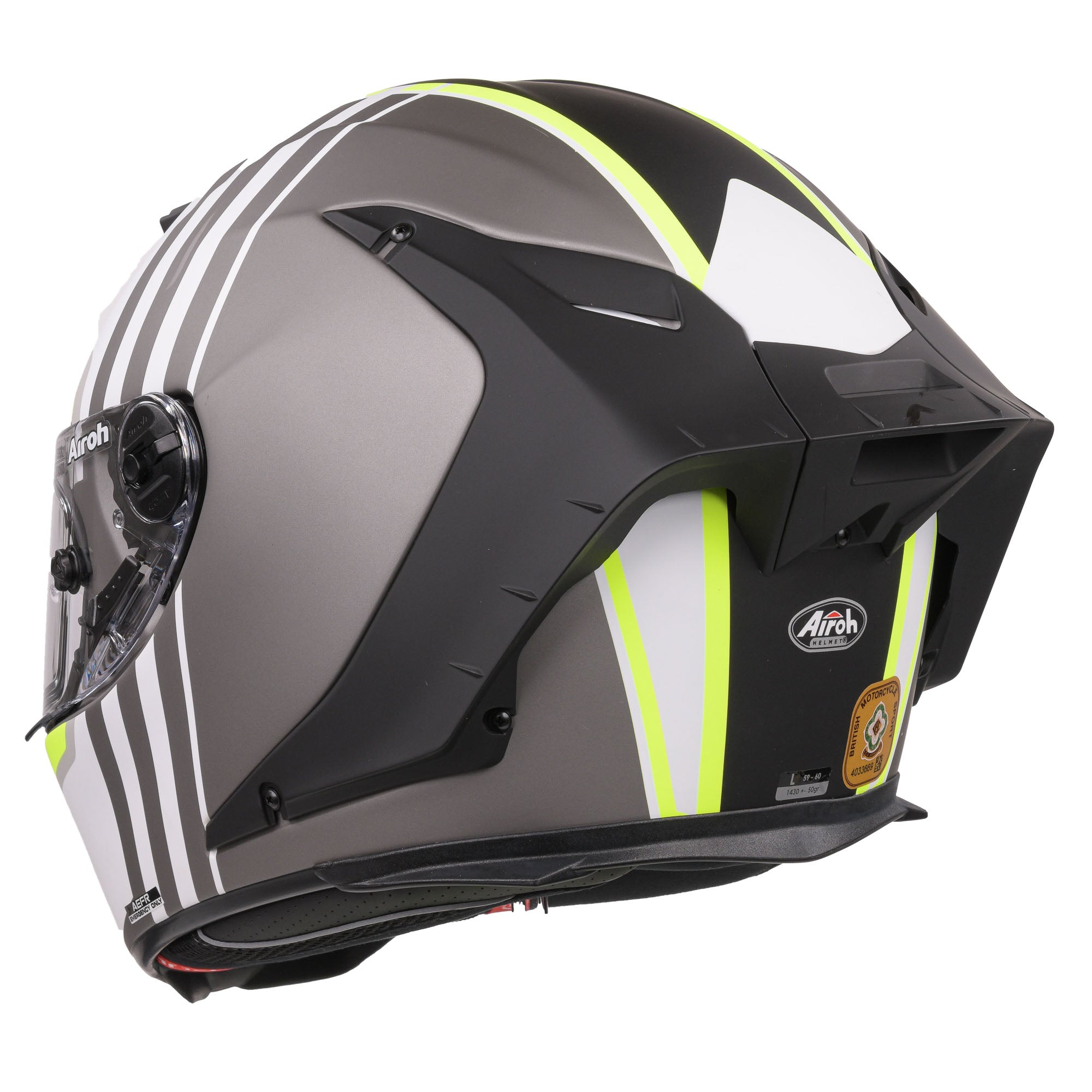 Airoh GP550S Full Face Helmet Matt Skyline Black - FREE UK Shipping, FREE 365 Day Returns | Moto Central