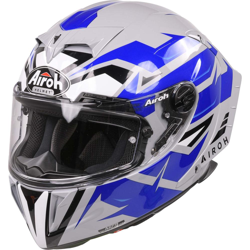 Airoh GP550S Full Face Helmet Wander Gloss Blue  - FREE UK Shipping, FREE 365 Day Returns | Moto Central