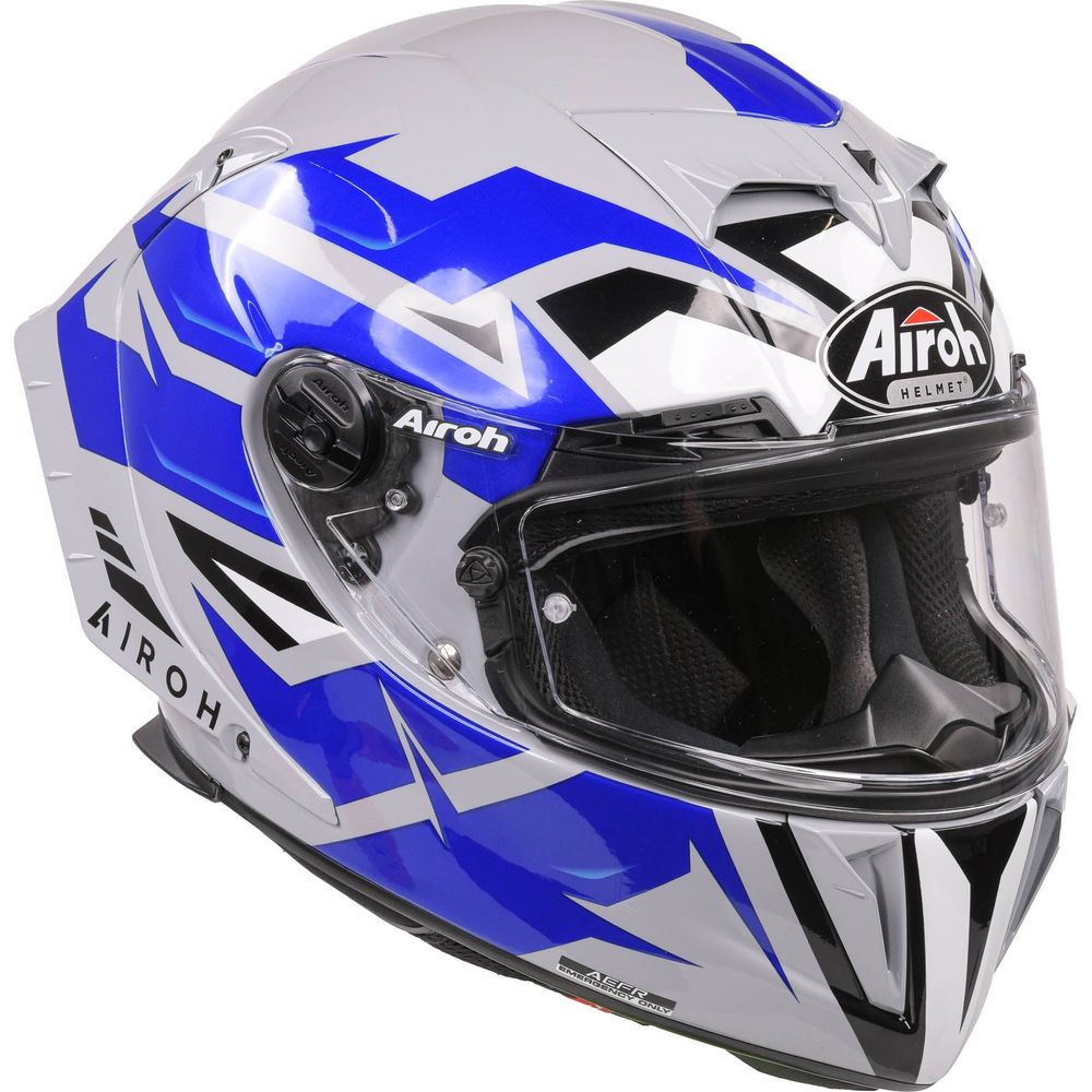 Airoh GP550S Full Face Helmet Wander Gloss Blue - FREE UK Shipping, FREE 365 Day Returns | Moto Central