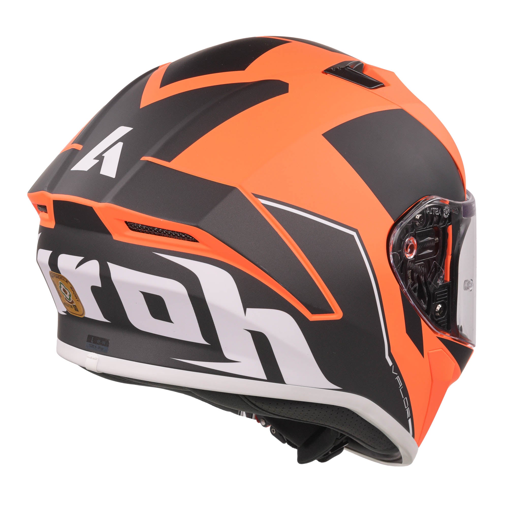 Airoh Valor Full Face Helmet Matt Wings Orange - FREE UK Shipping, FREE 365 Day Returns | Moto Central