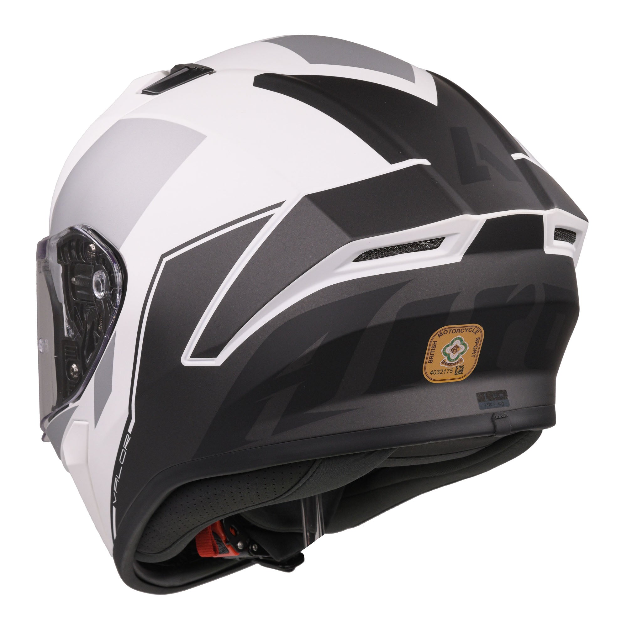 Airoh Valor Full Face Helmet Matt Wings White - FREE UK Shipping, FREE 365 Day Returns | Moto Central