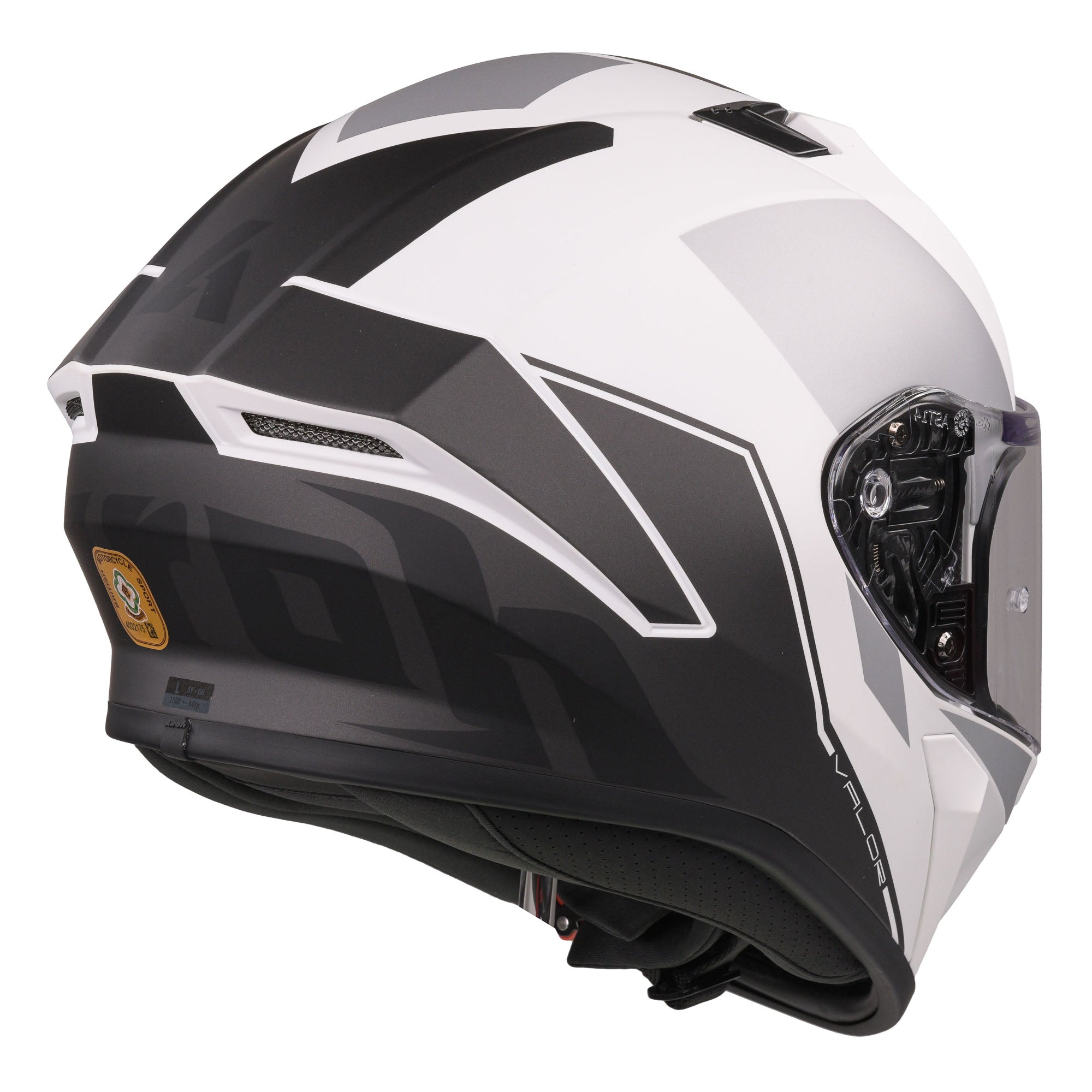 Airoh Valor Full Face Helmet Matt Wings White - FREE UK Shipping, FREE 365 Day Returns | Moto Central