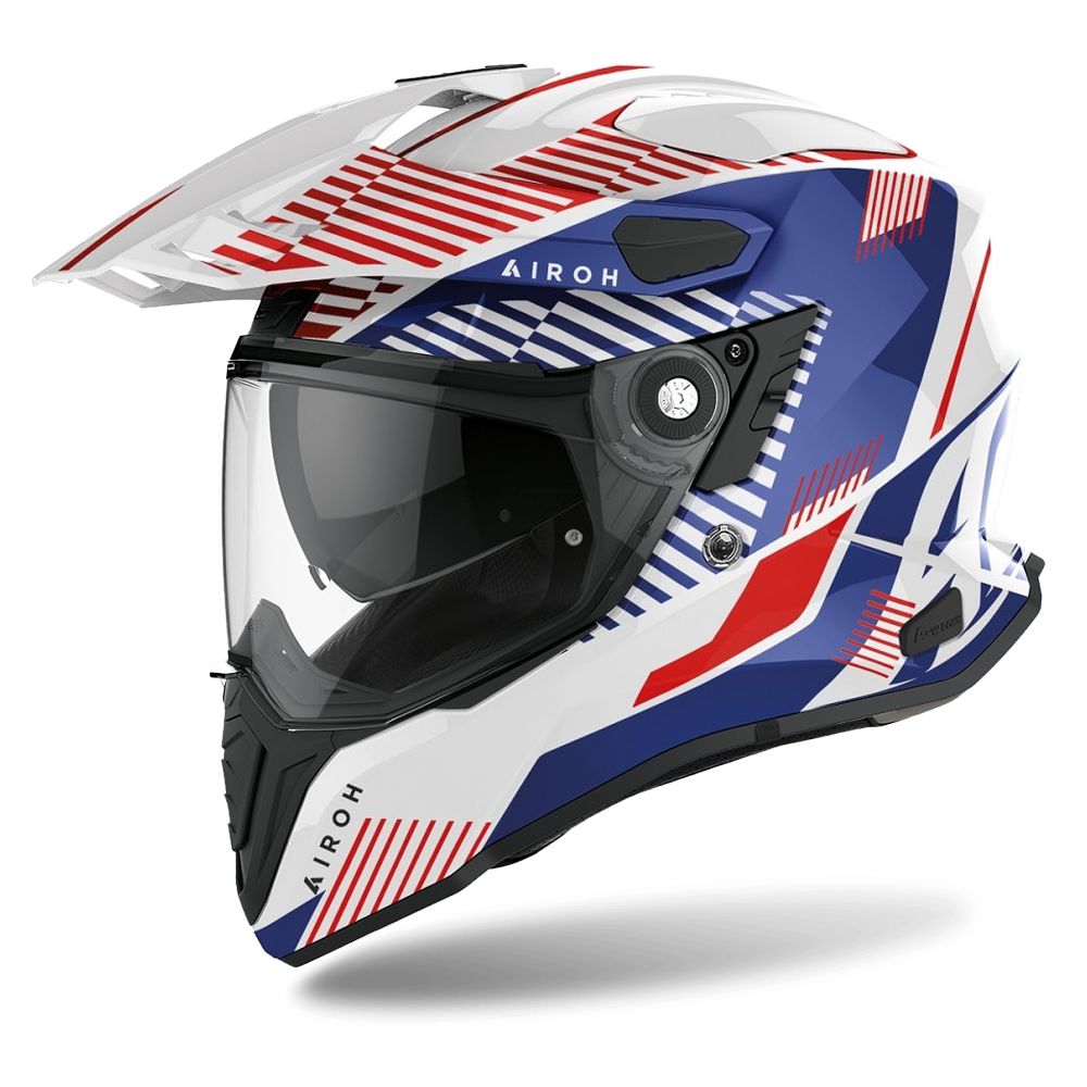 Airoh Commander Adventure Helmet Gloss Boost White / Blue