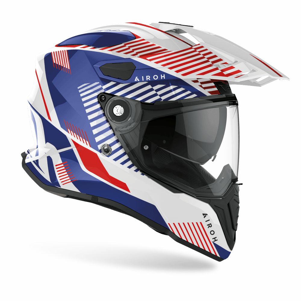 Airoh Commander Adventure Helmet Gloss Boost White / Blue